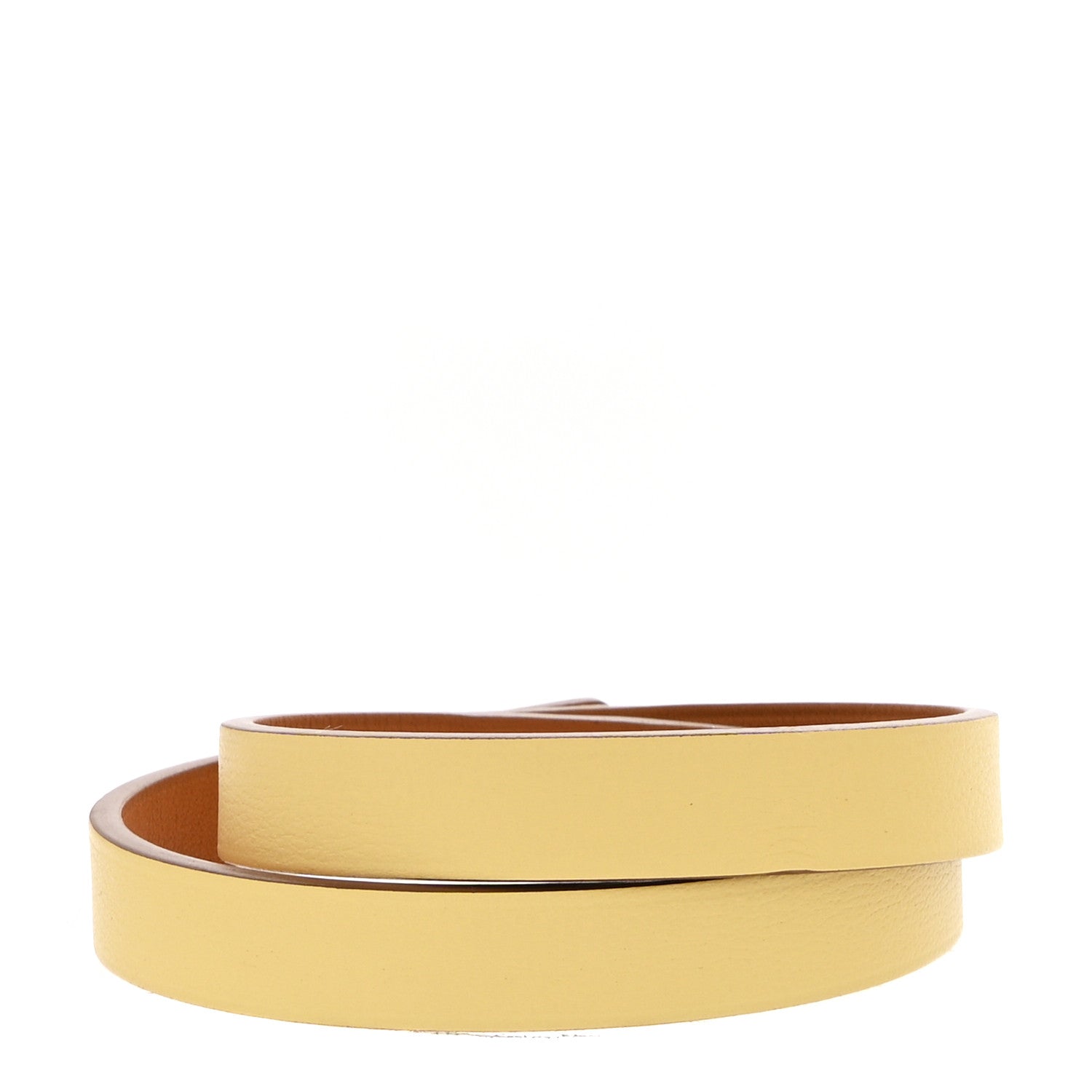 Swift Mini Kelly Double Tour Bracelet T3 Jaune Poussin