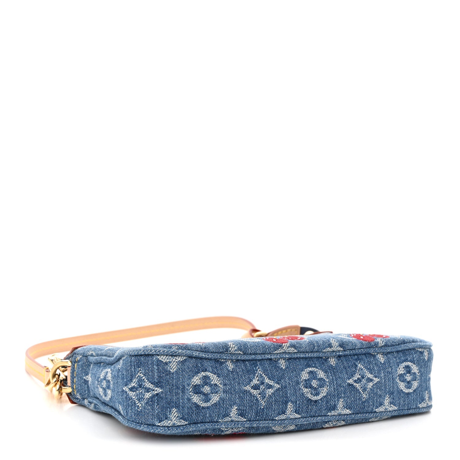 LV X TM Monogram Denim Cerises Pochette Accessories Blue