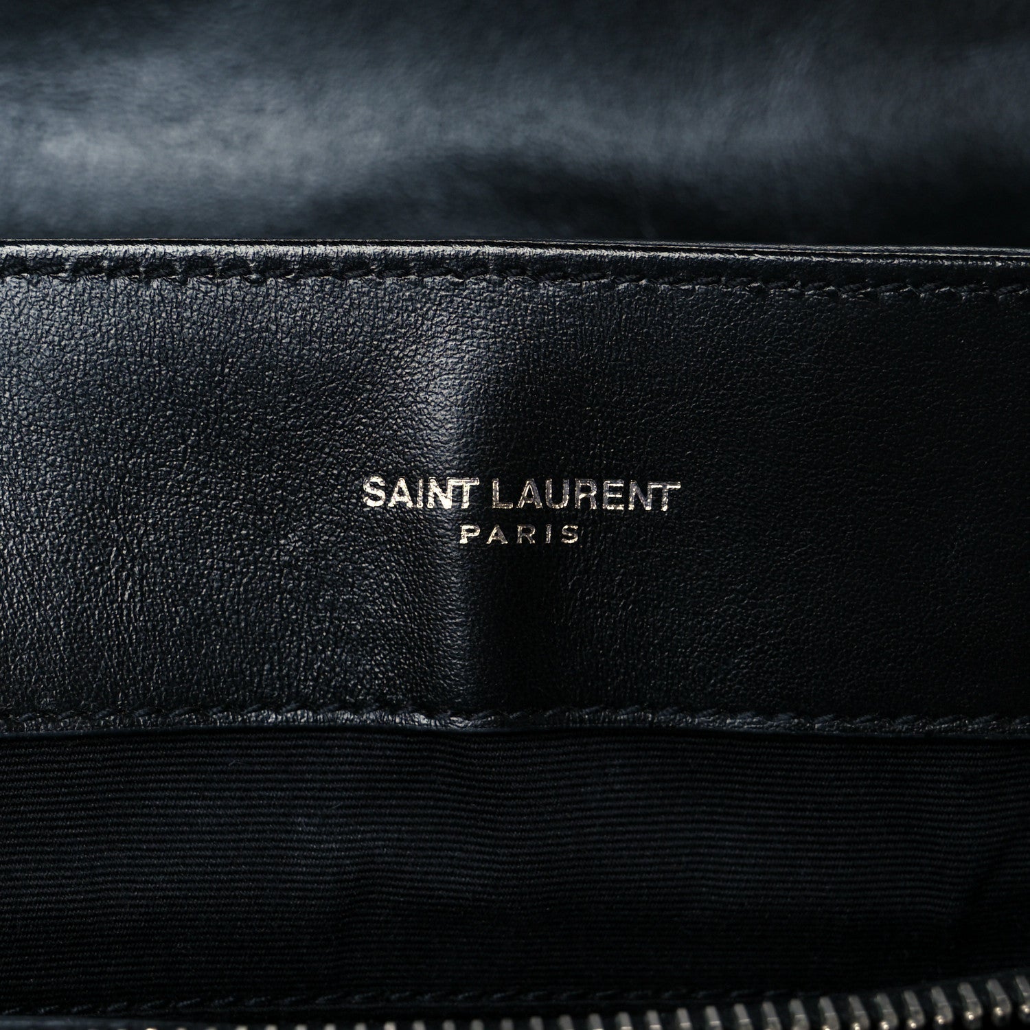 Calfskin Y Quilted Monogram Medium Loulou Satchel Black