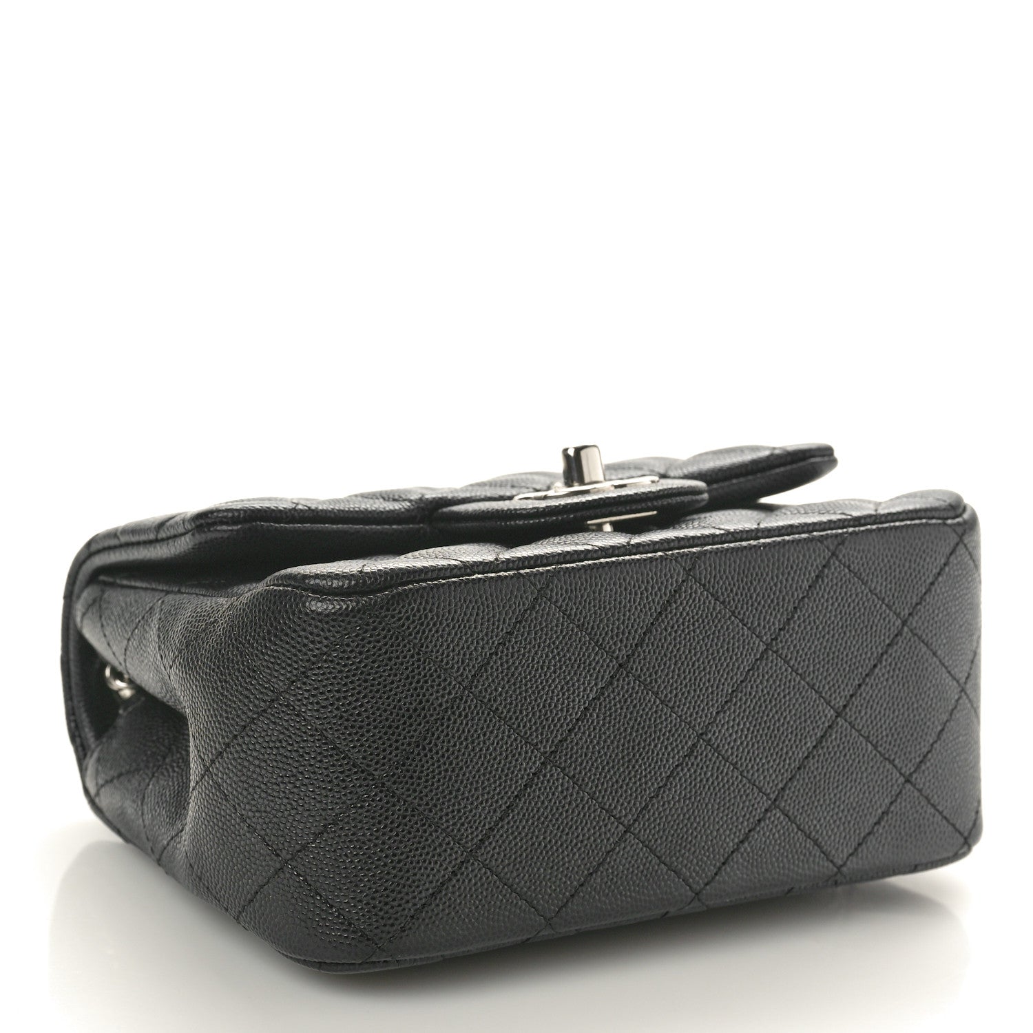 Caviar Quilted Mini Square Flap Black