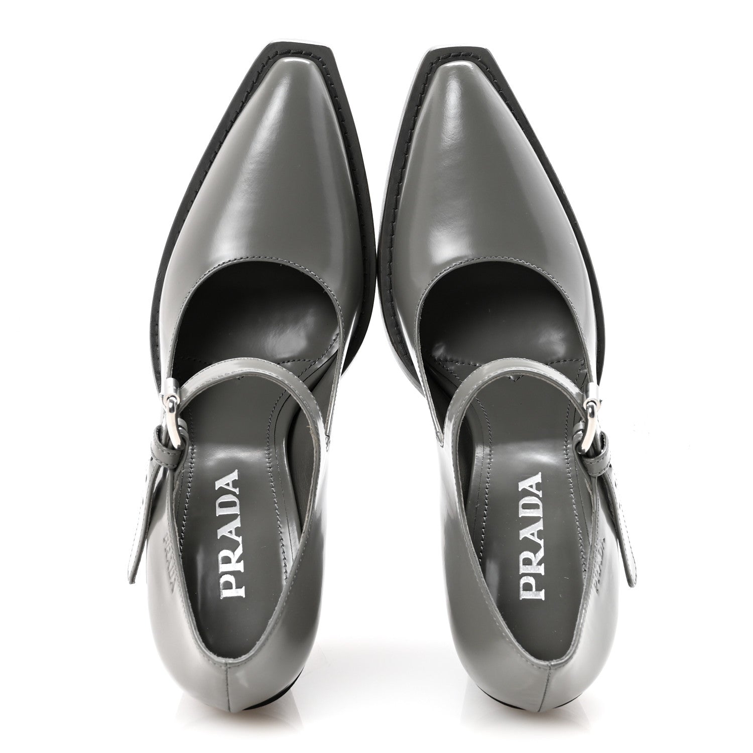 Spazzolato Mary Jane 90mm Pumps 36.5 Marmo