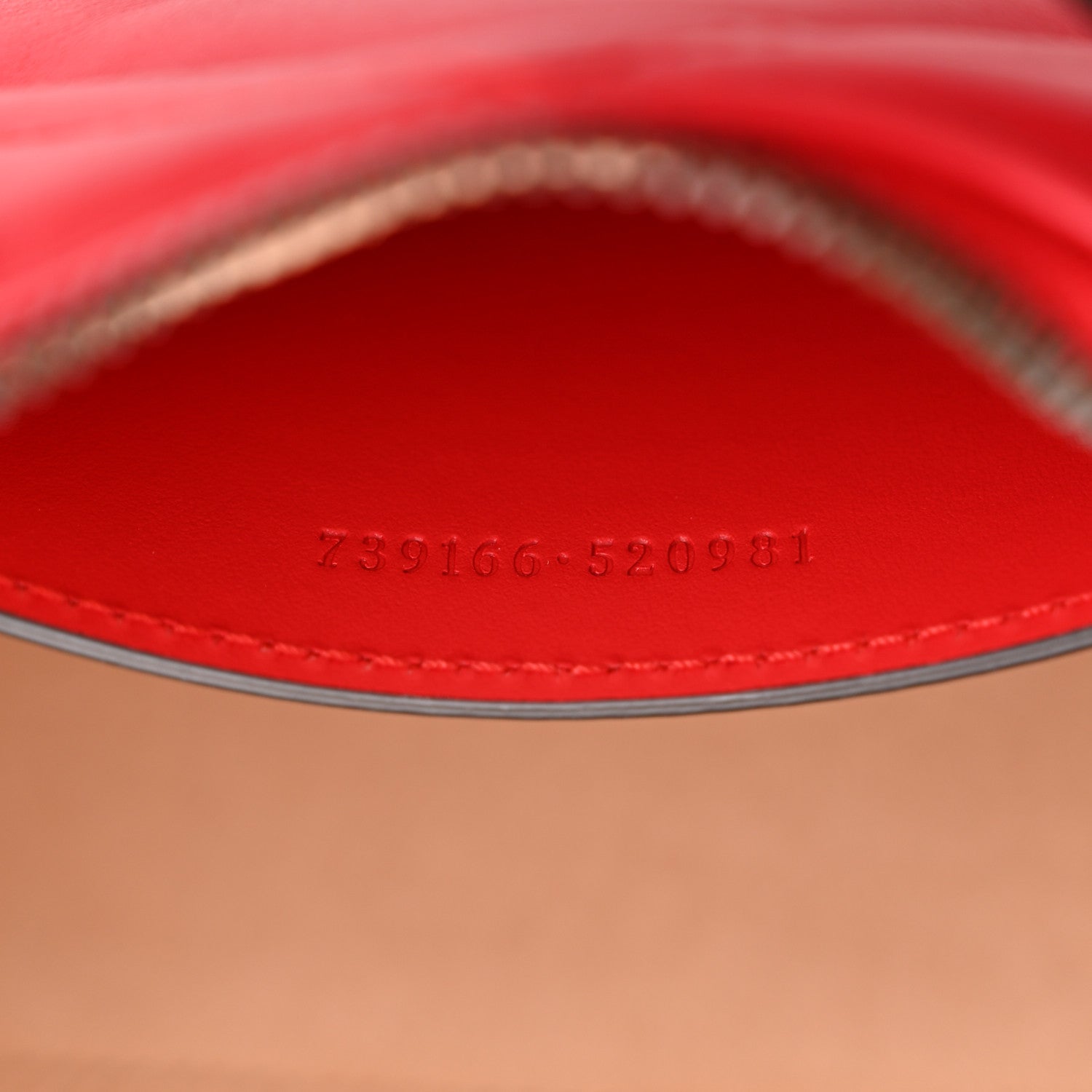 Calfskin Matelasse Chevron GG Marmont Sling Shoulder Bag Rosso