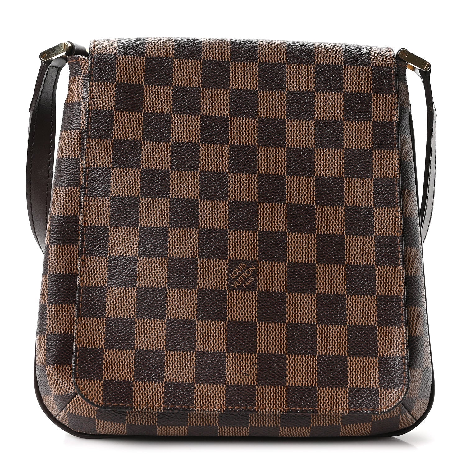 Damier Ebene Musette Salsa Long Strap