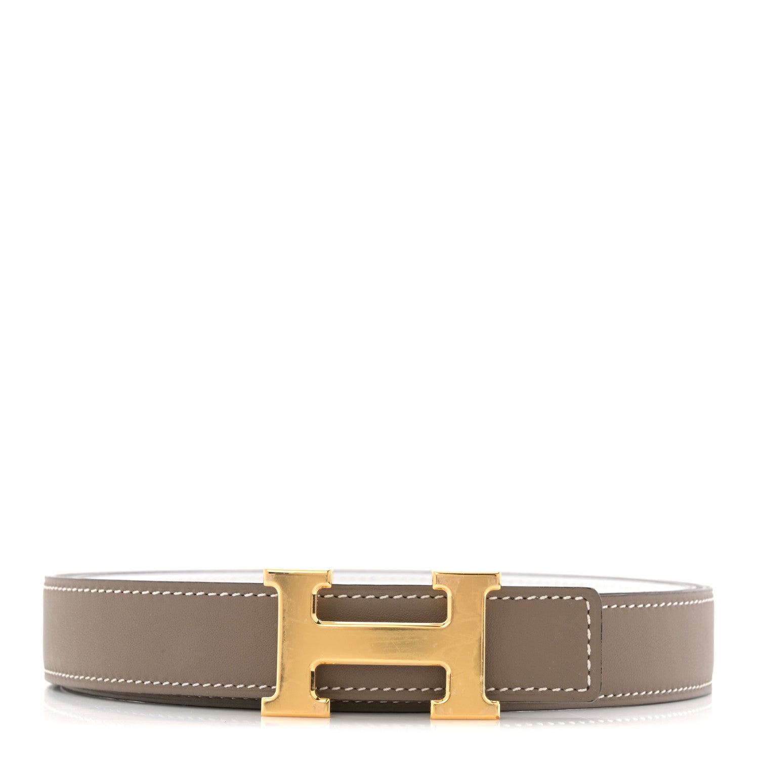 Epsom Swift 24mm Mini Constance H Belt 90 36 White Etoupe