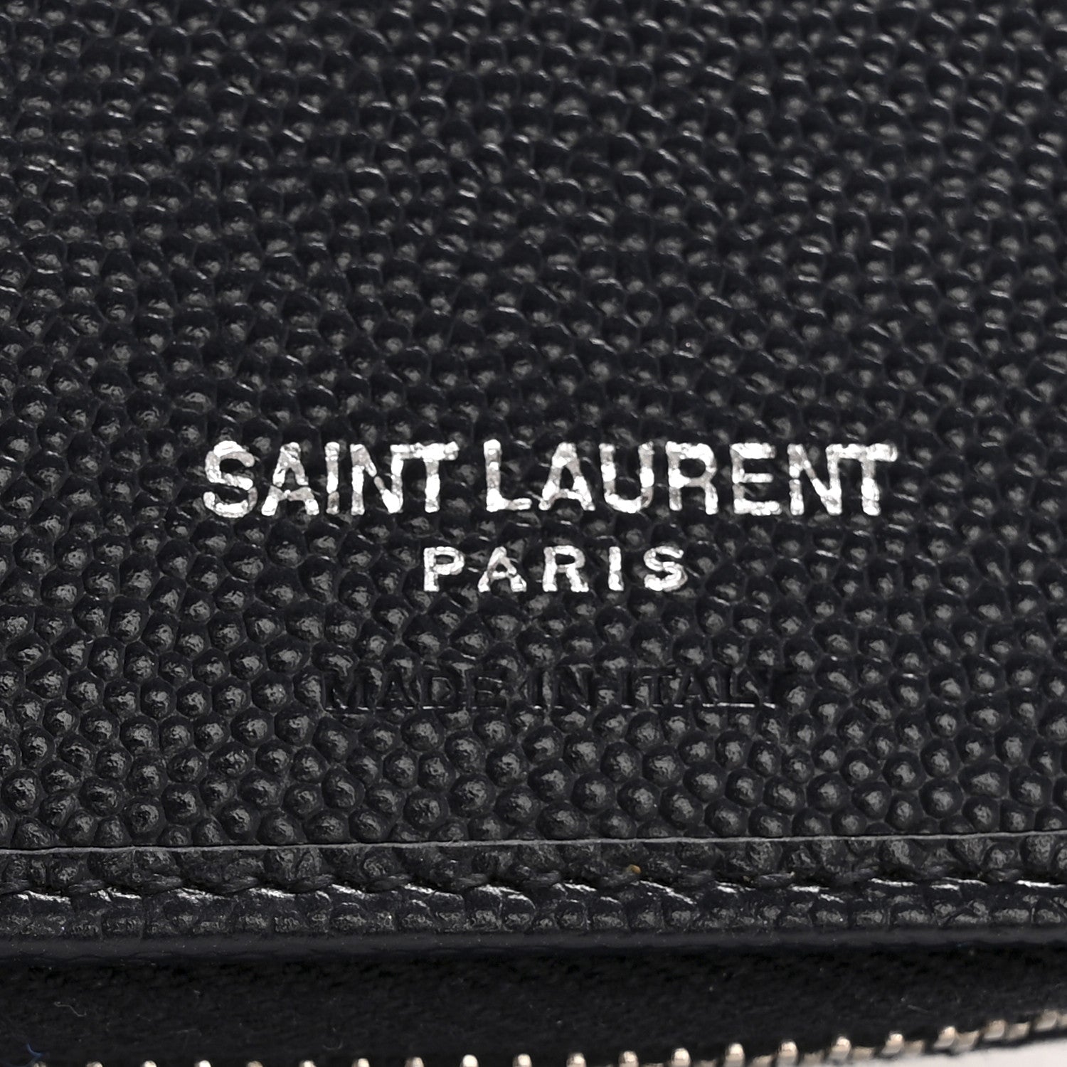 Grain De Poudre Matelasse Chevron Monogram Compact Zip Around Wallet Deep Marine