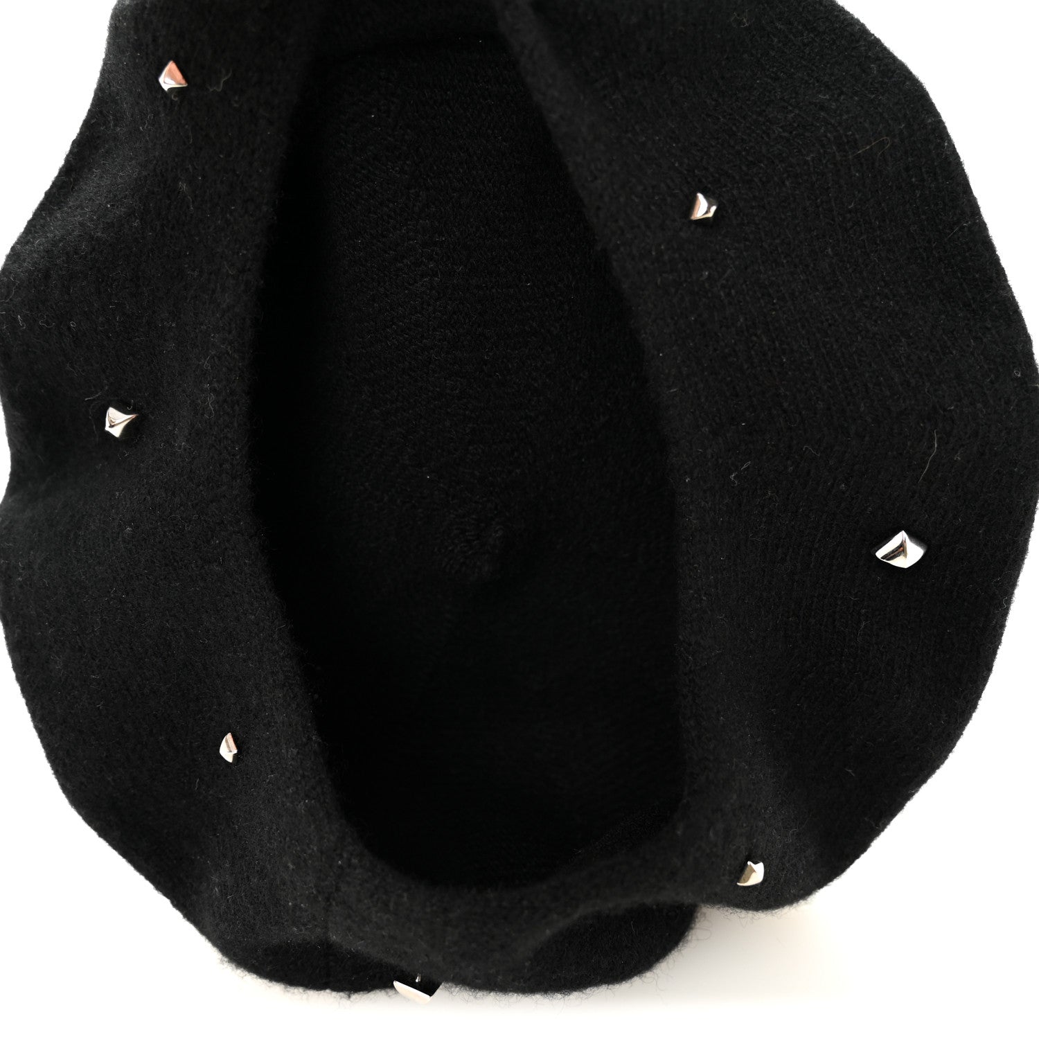 Cashmere Medor Studded Darling Beret S Black