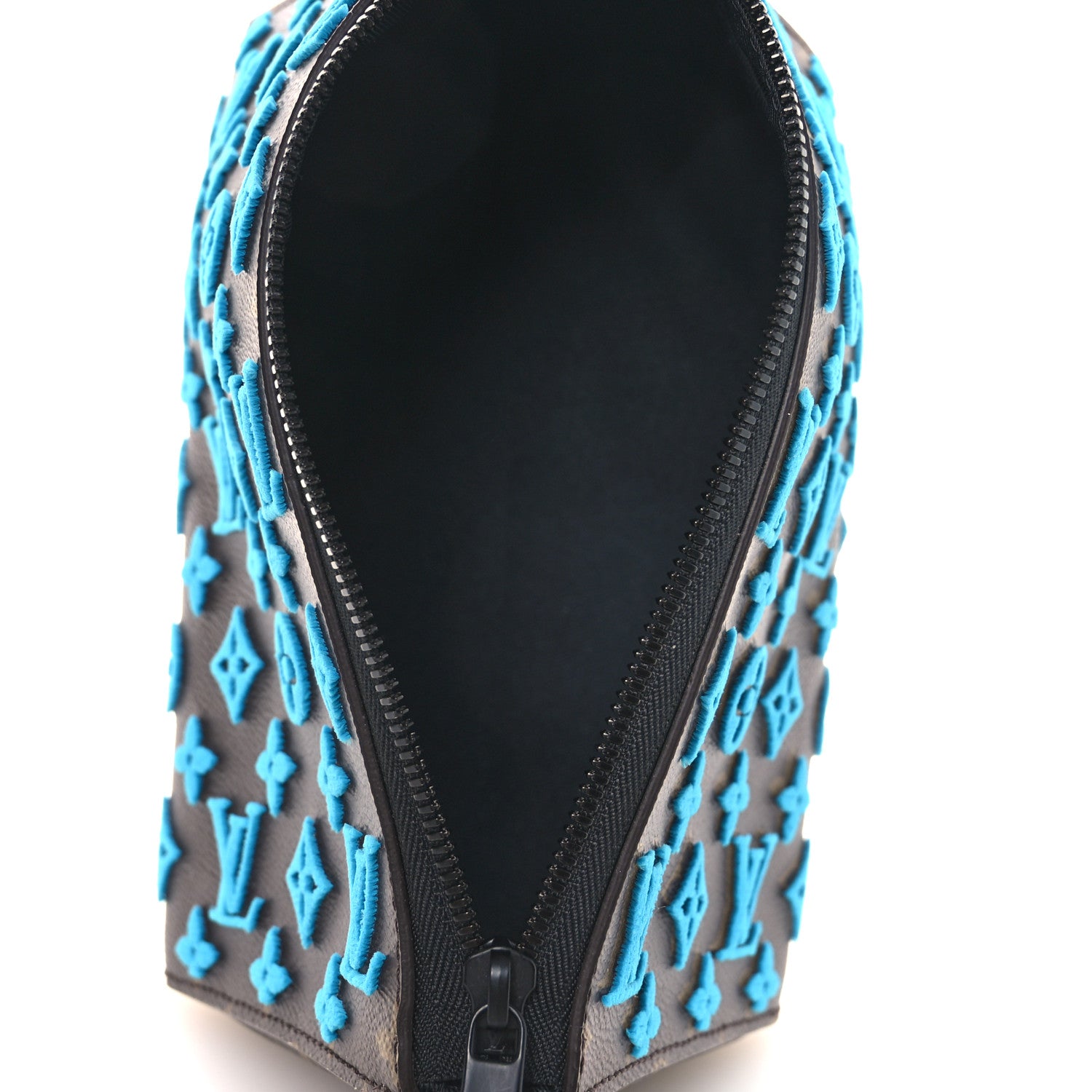 Monogram Tuffetage Triangle Messenger Turquoise