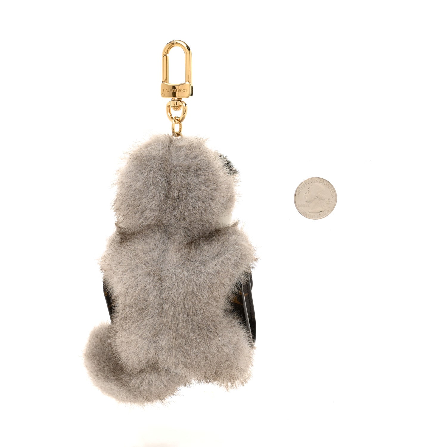 LV Monogram Cute Husky Pouch Earphones Case