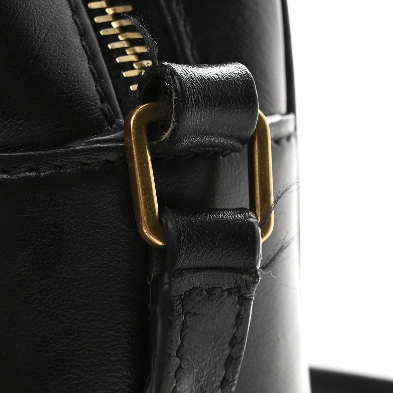 Calfskin Matelasse Monogram Lou Camera Bag Black
