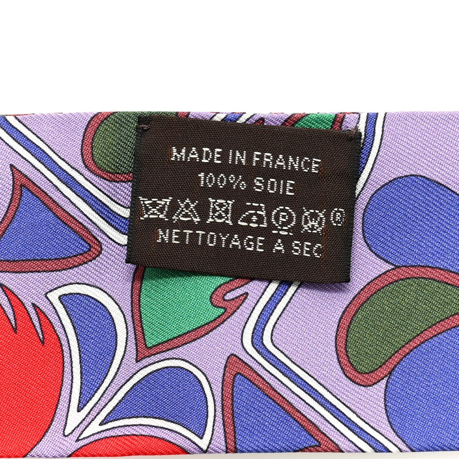 Silk Folklore Twilly Mauve Rouge Bordeaux