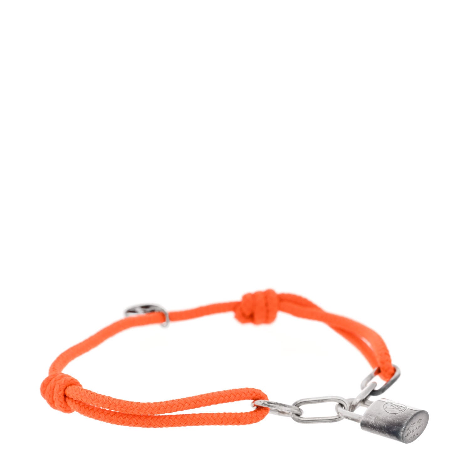X Virgil Abloh Sterling Silver Lockit Bracelet Orange