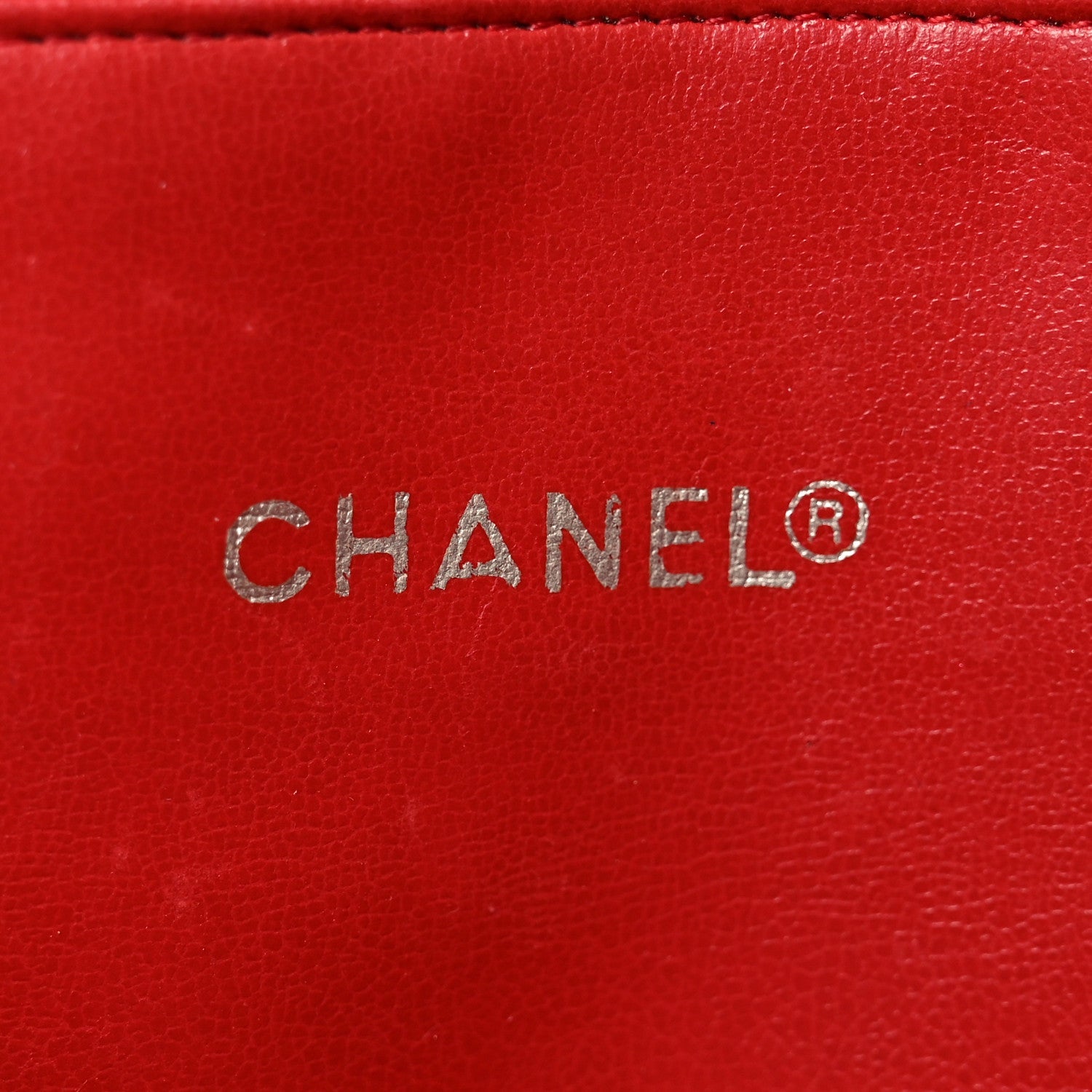 Lambskin Quilted Single Flap Red