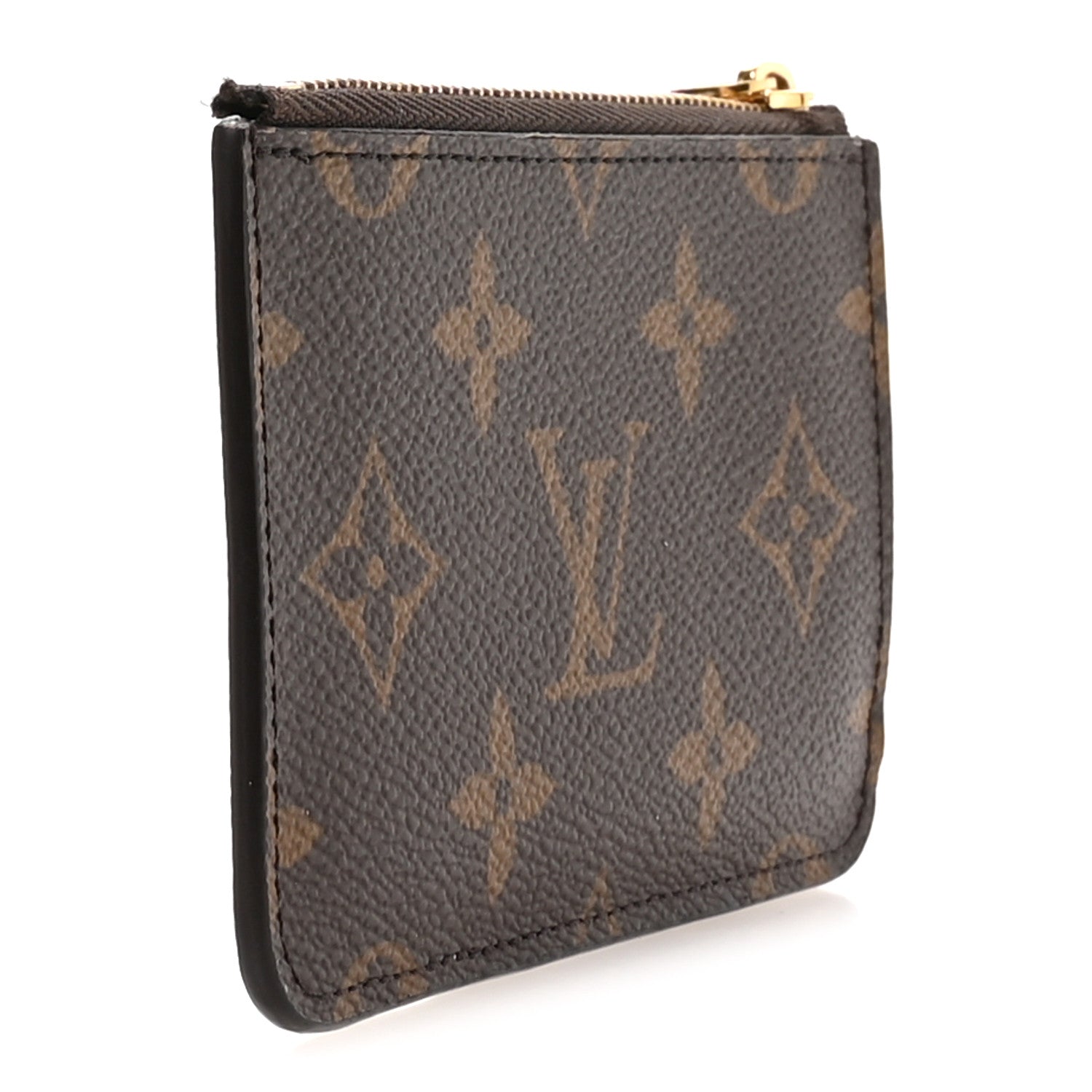 Monogram Coin Card Holder Light Green