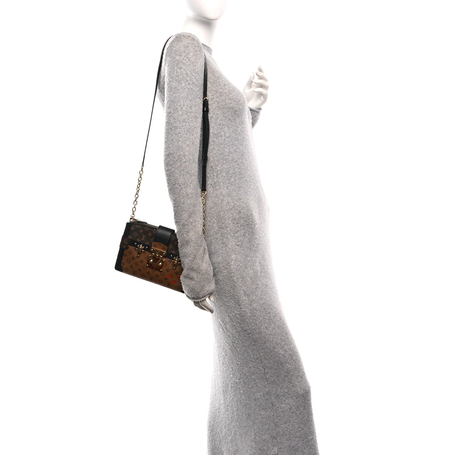 Reverse Monogram Trunk Clutch