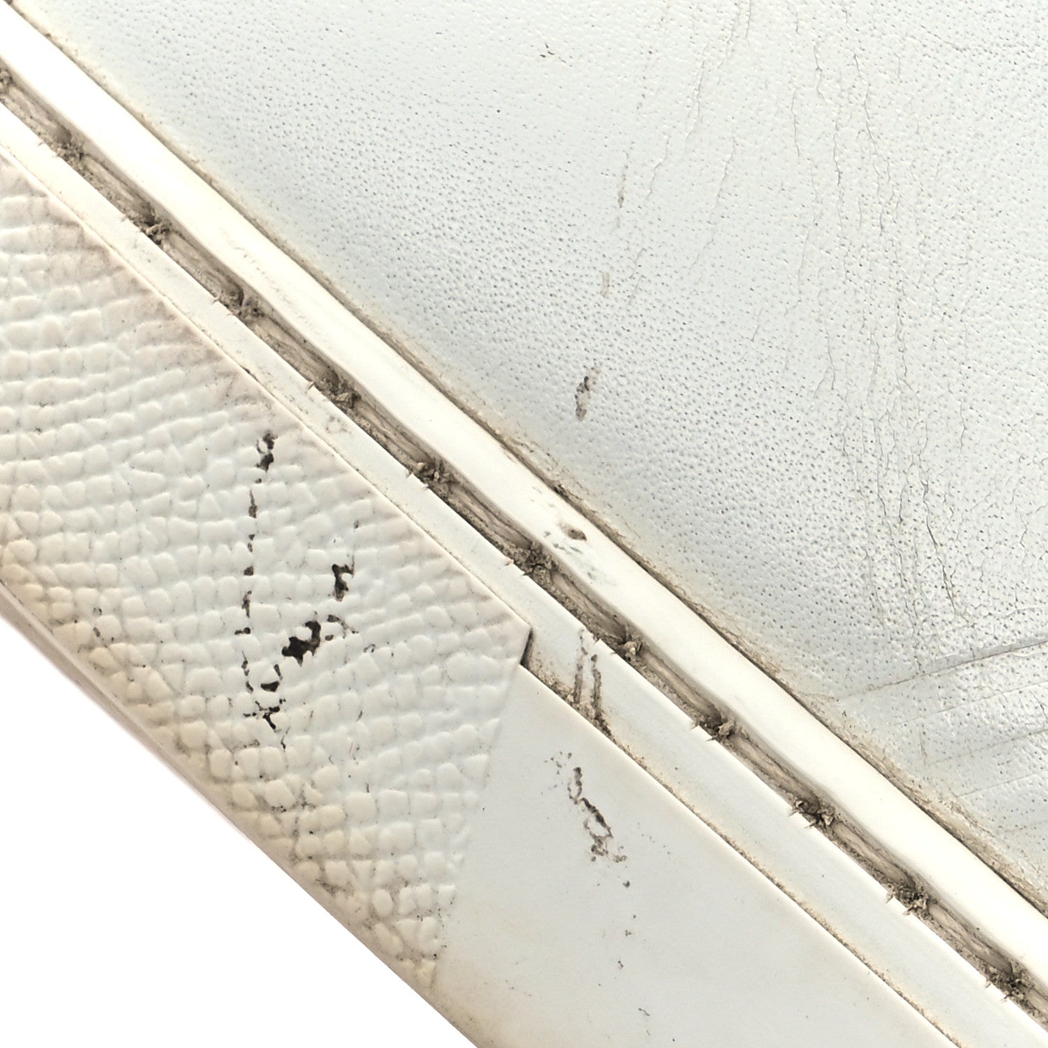 Calfskin Womens Advantage Sneakers 37 White