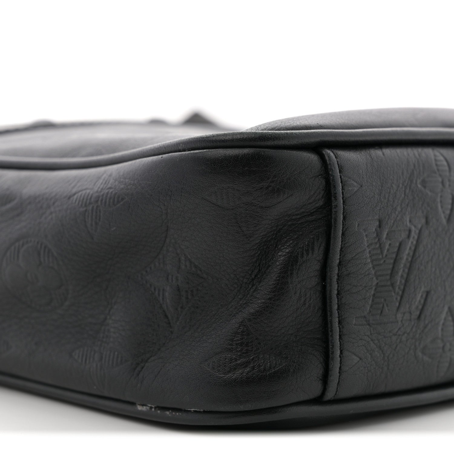 Calfskin Monogram Shadow Danube PM Black