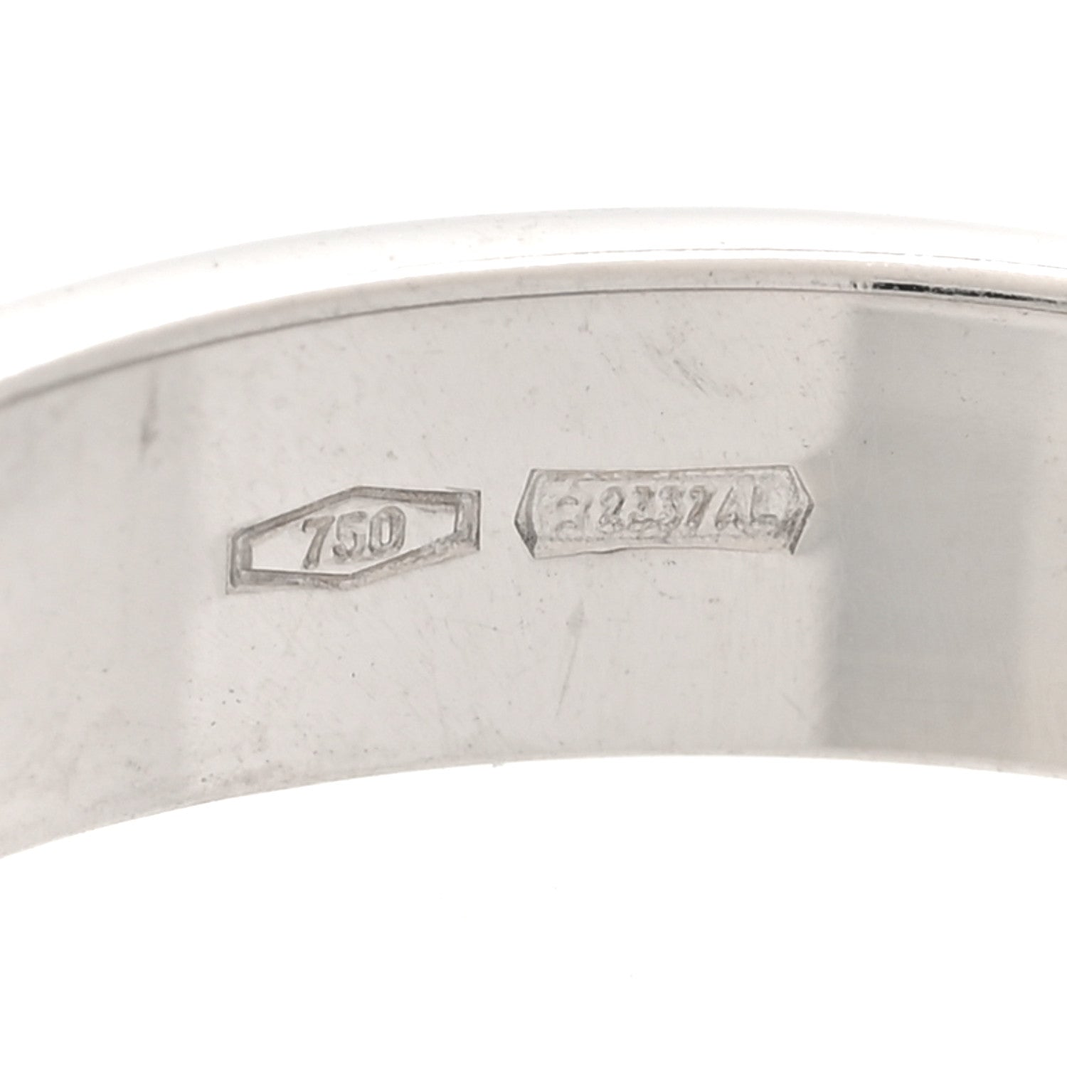 18K White Gold 4mm Icon Thin Band Ring 52 6
