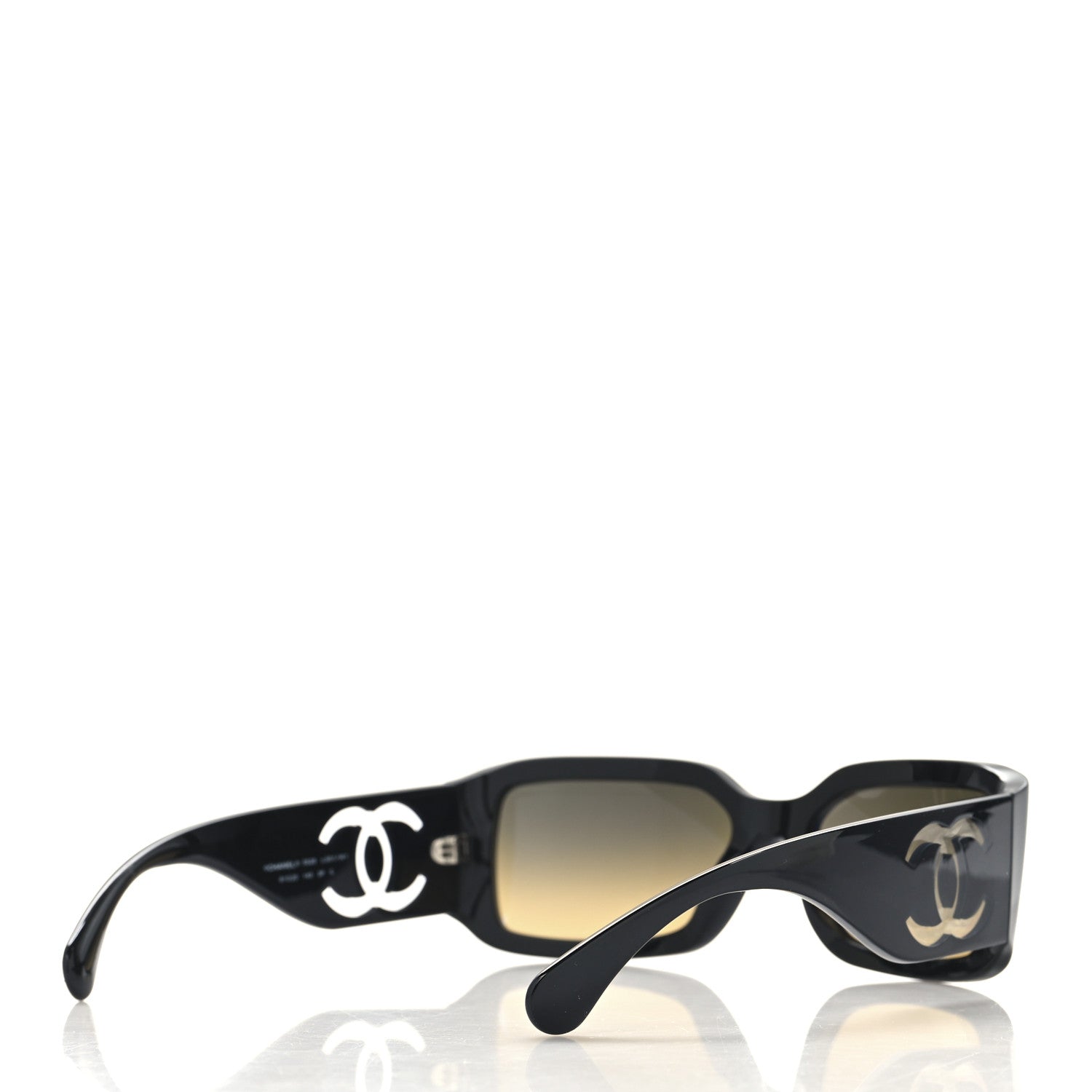Acetate Polarized Rectangle Sunglasses 5526 Black