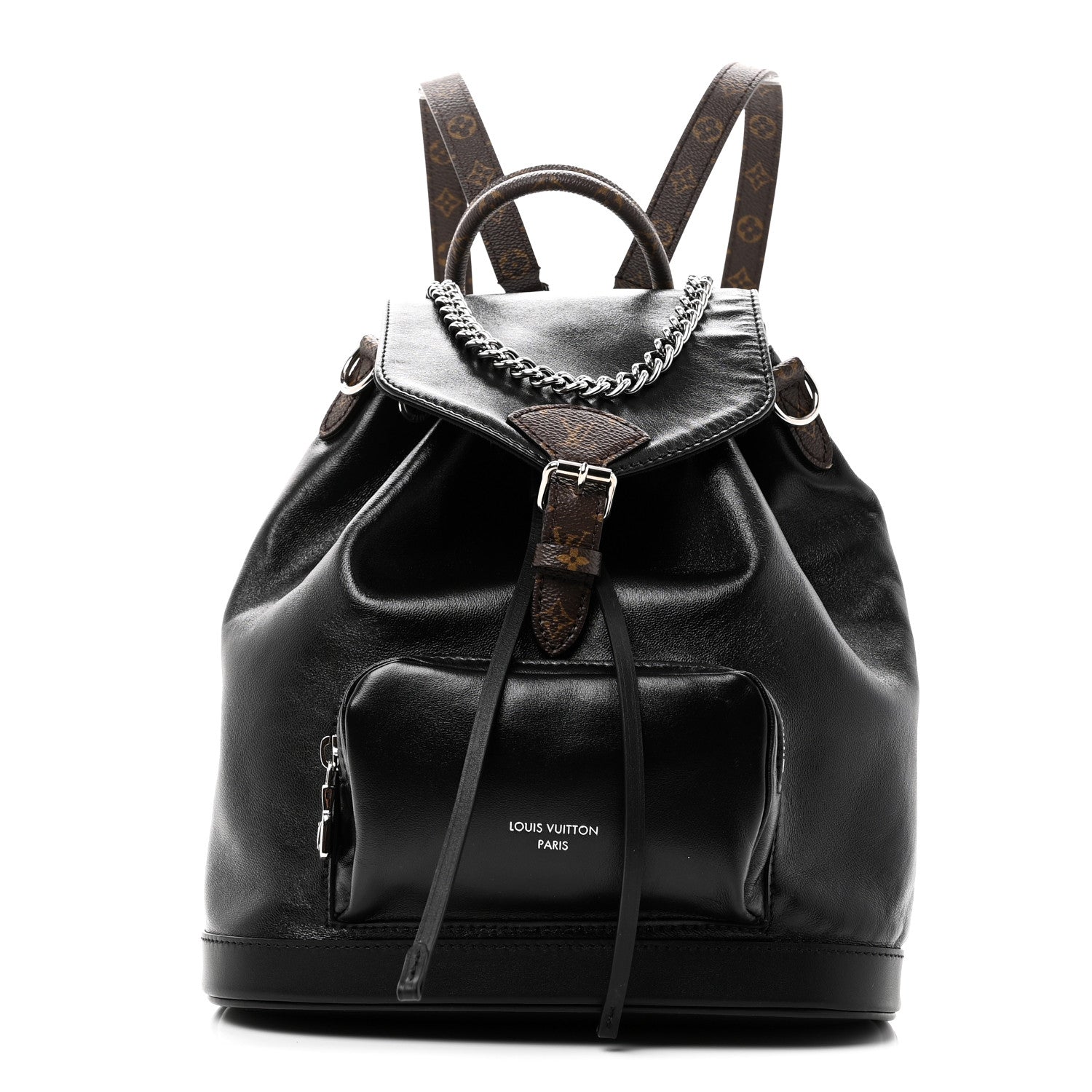 Lambskin Monogram Montsouris Vibe PM Black