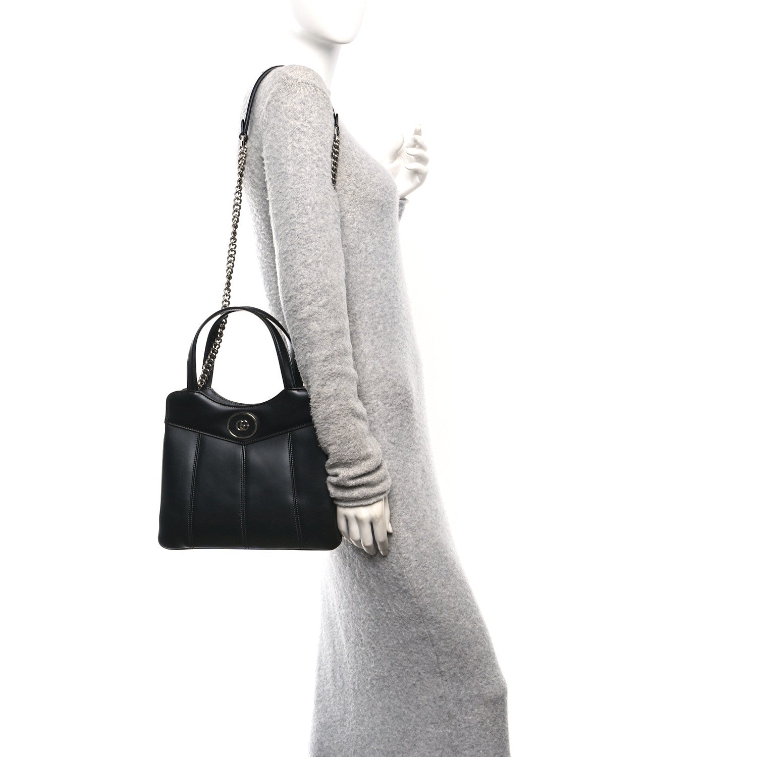 Calfskin Petite GG Small Tote Bag Black