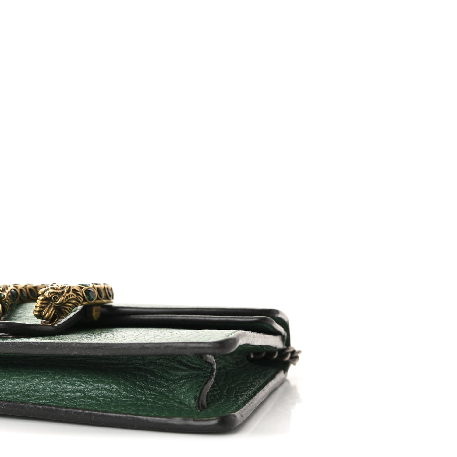 Dollar Calfskin Crystal Super Mini Dionysus Shoulder Bag Emerald