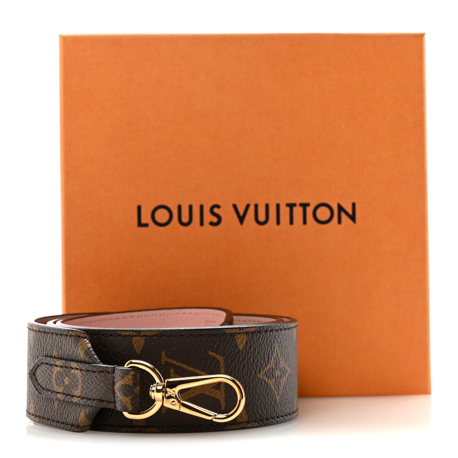 Monogram Bandouliere Shoulder Strap Rose Poudre