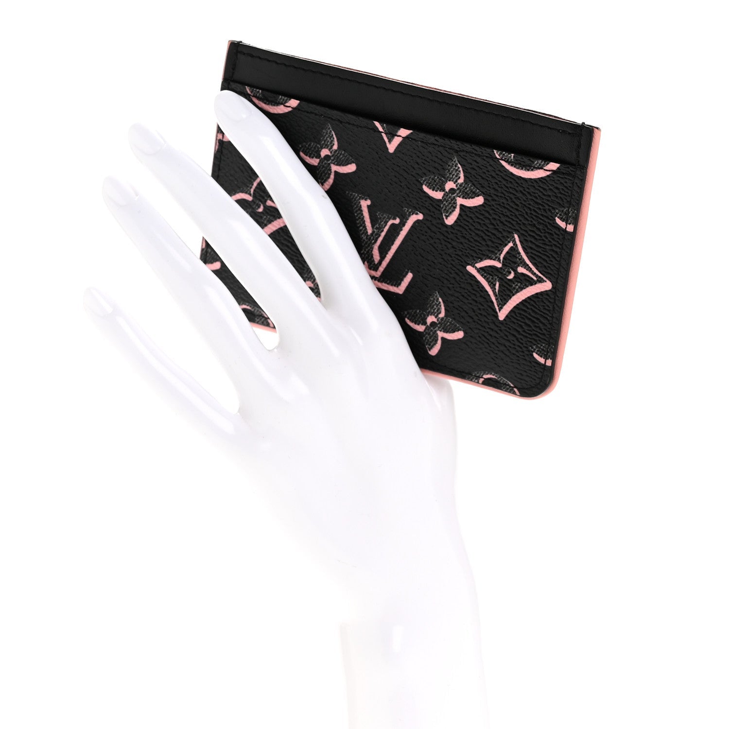 Monogram Fall for You LV Side-Up Card Holder Black
