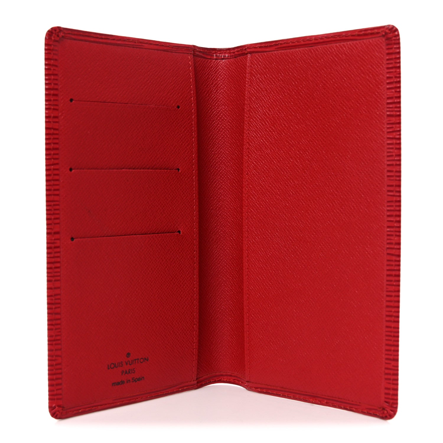 Epi Checkbook Organizer Wallet Castillan Red
