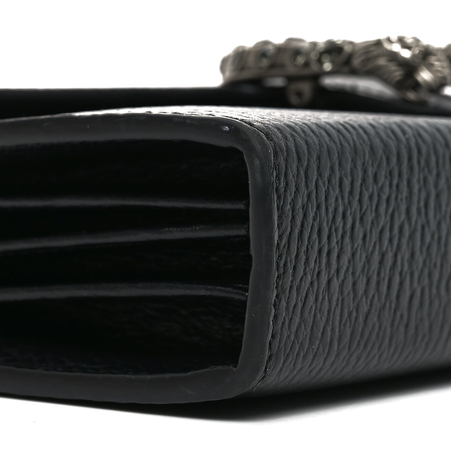 Calfskin Mini Dionysus Chain Wallet Black