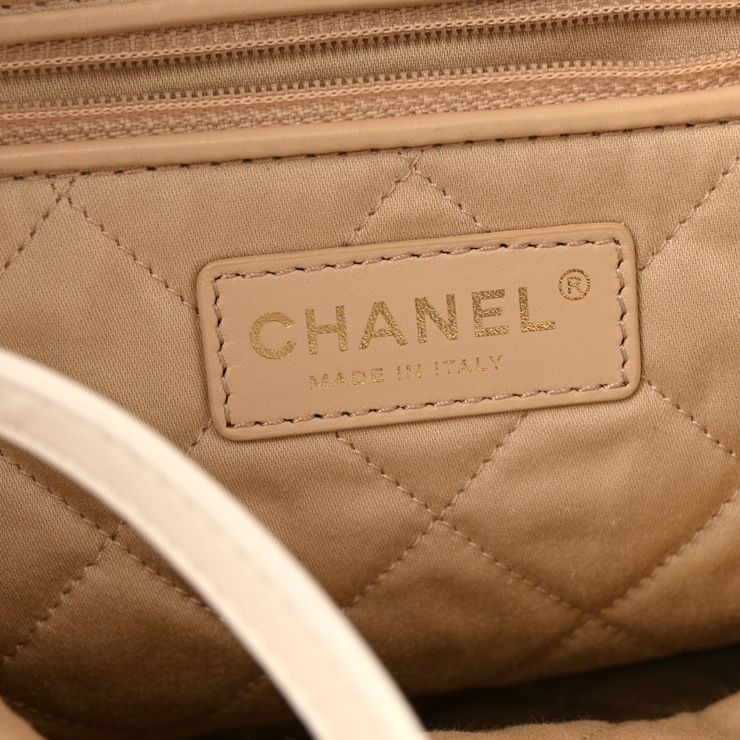 Calfskin Quilted Small Chanel 22 White