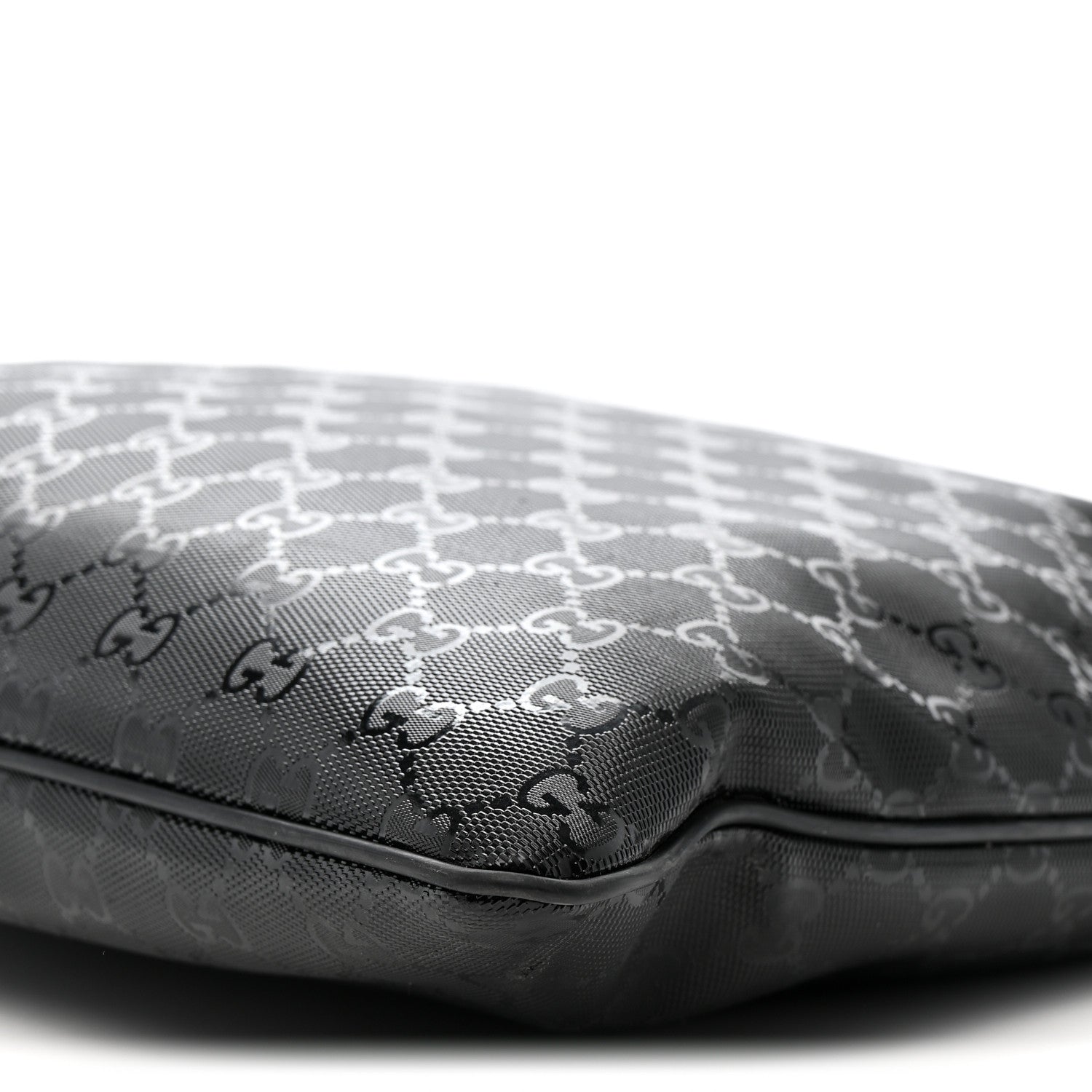 Imprime Monogram Medium Flat Messenger Bag Black