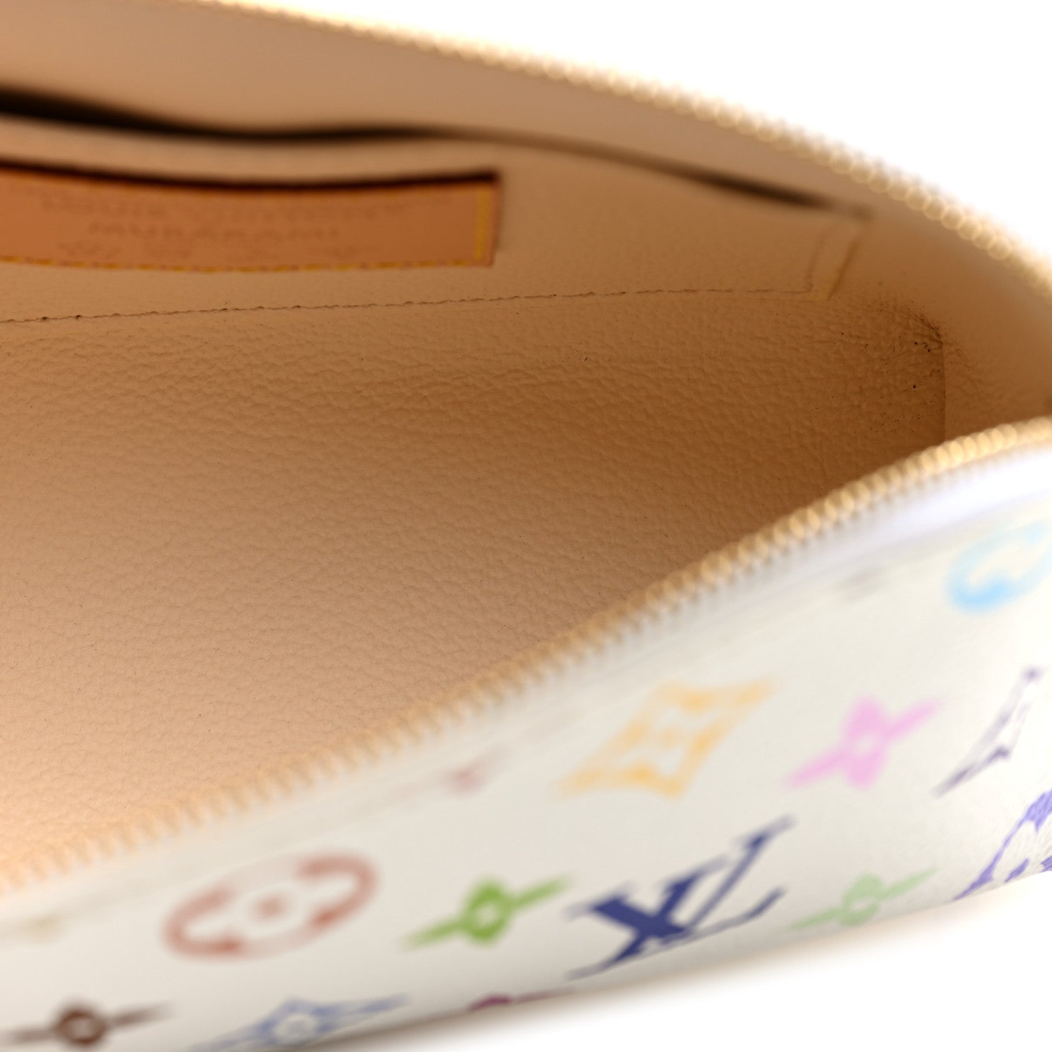 LV x TM Monogram Multicolor Cosmetic Pouch PM White