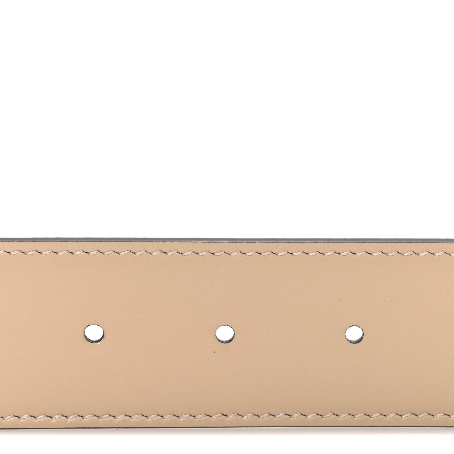 GG Supreme Monogram Plutone Calfskin Double G Reversible 37mm Belt  75 30 Beige Ebony Souffle Rose