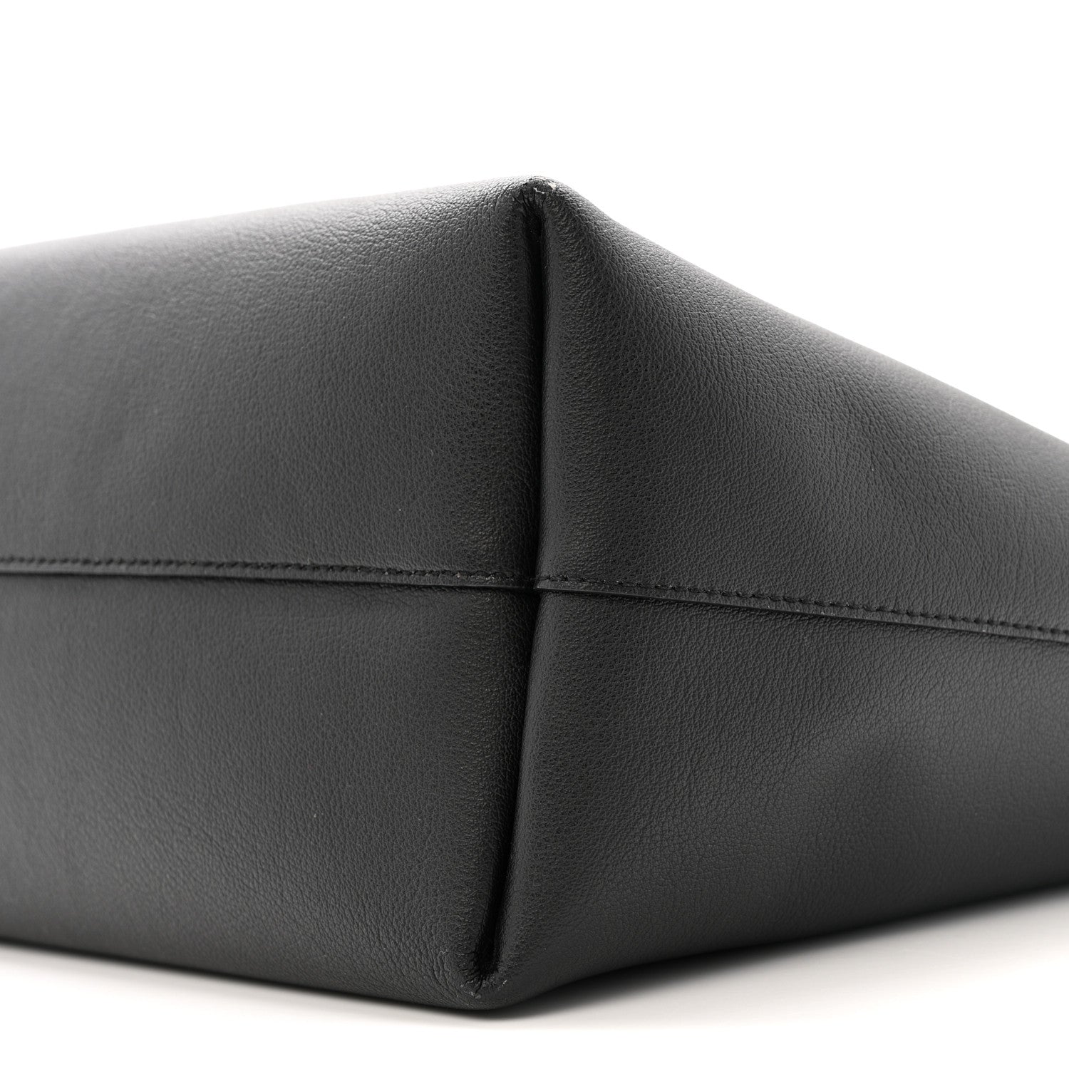 Calfskin Large Shopping Tote Black