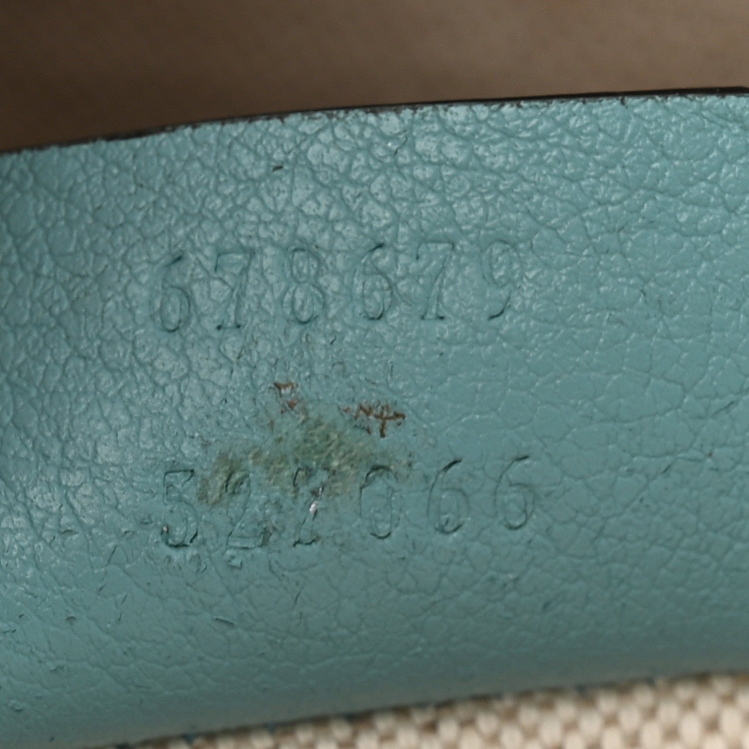 Wonka Grain Calfskin GG Monogram Star Embossed Medium GG Tote Dusty Azure