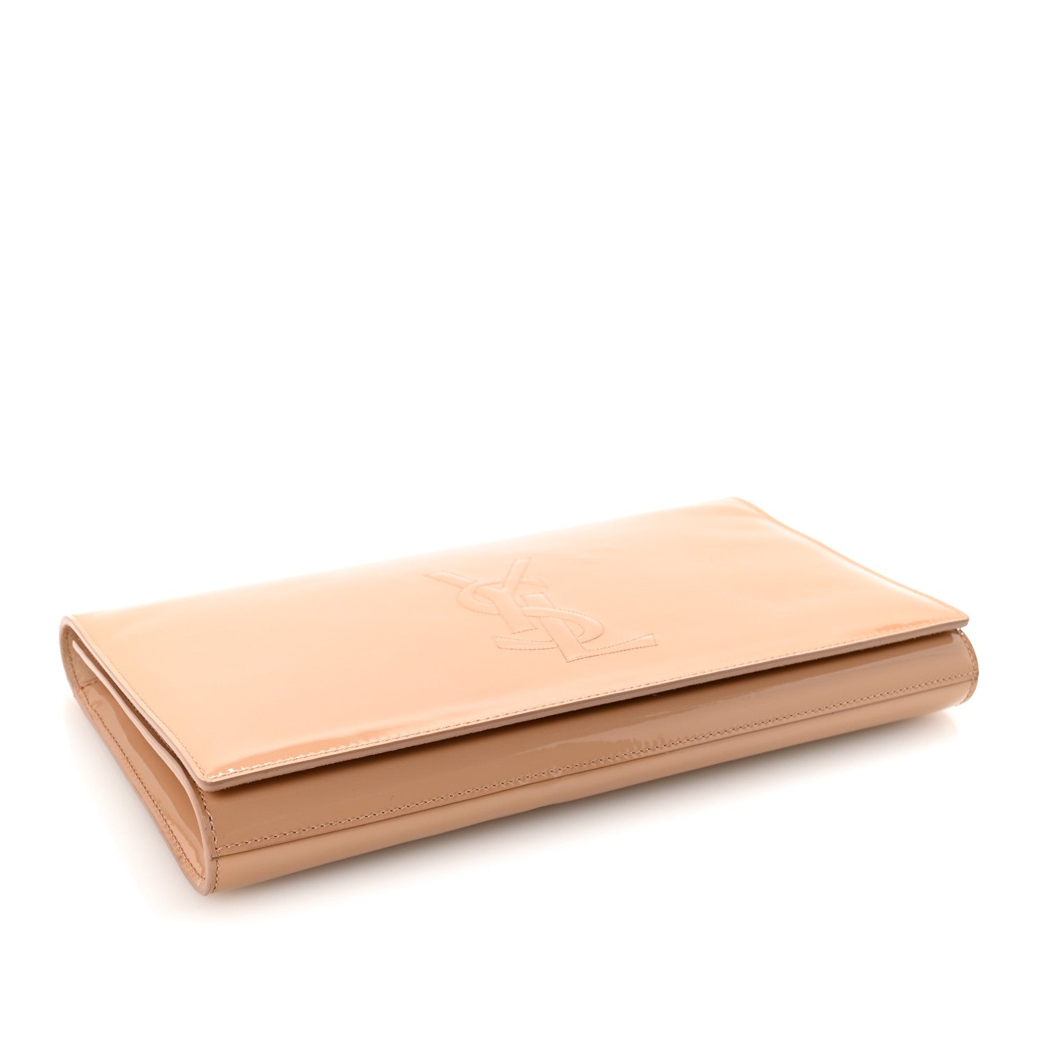 Patent Calfskin Monogram Large Belle De Jour Clutch Chair