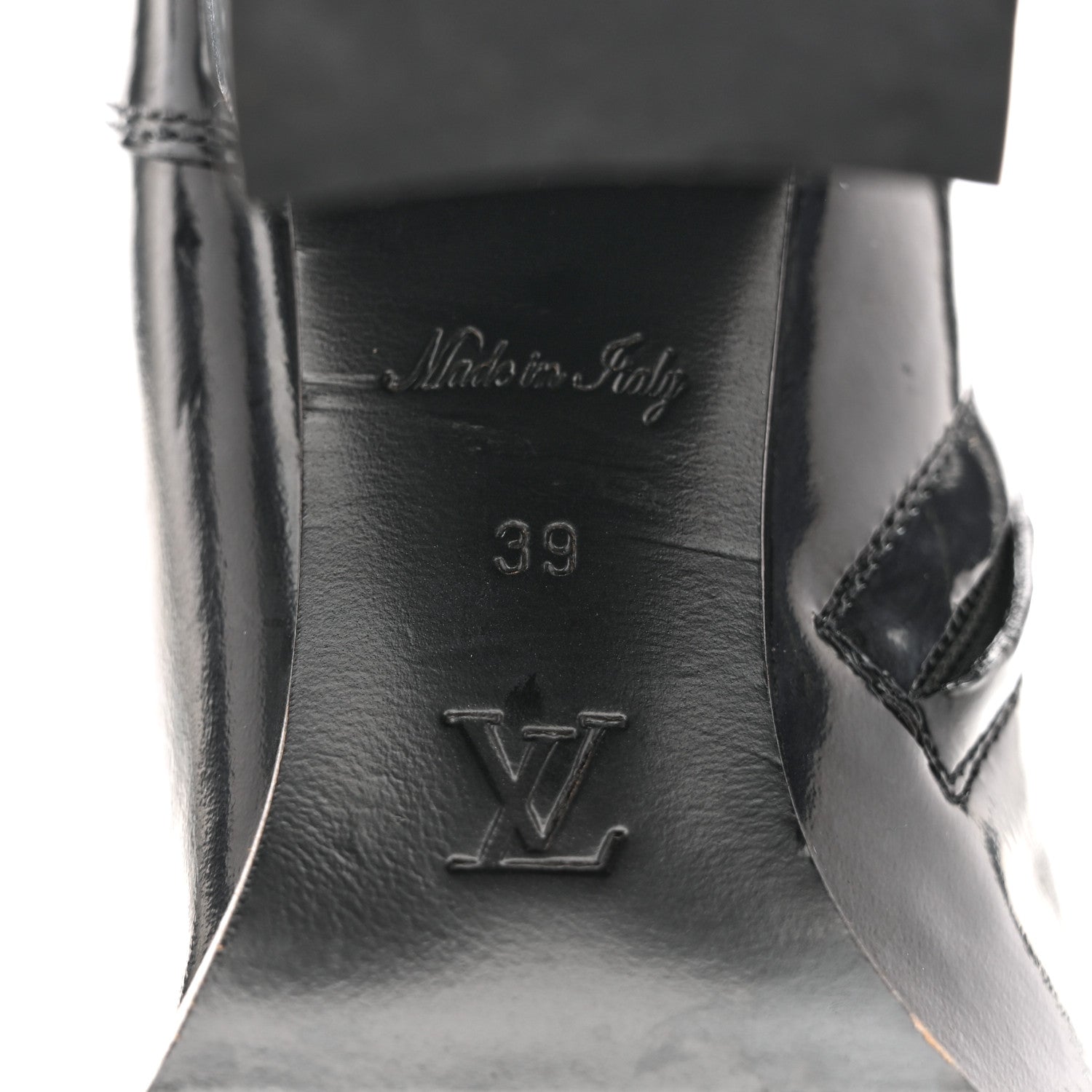Glazed Calfskin Monogram Star Trail Ankle Boots 39 Black