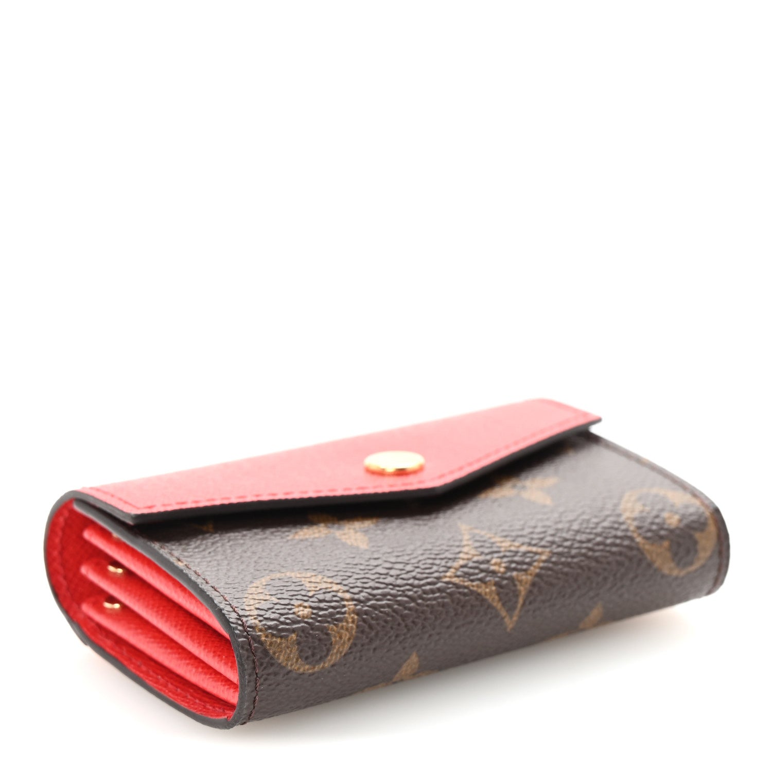 Monogram Sarah Multicartes Coquelicot