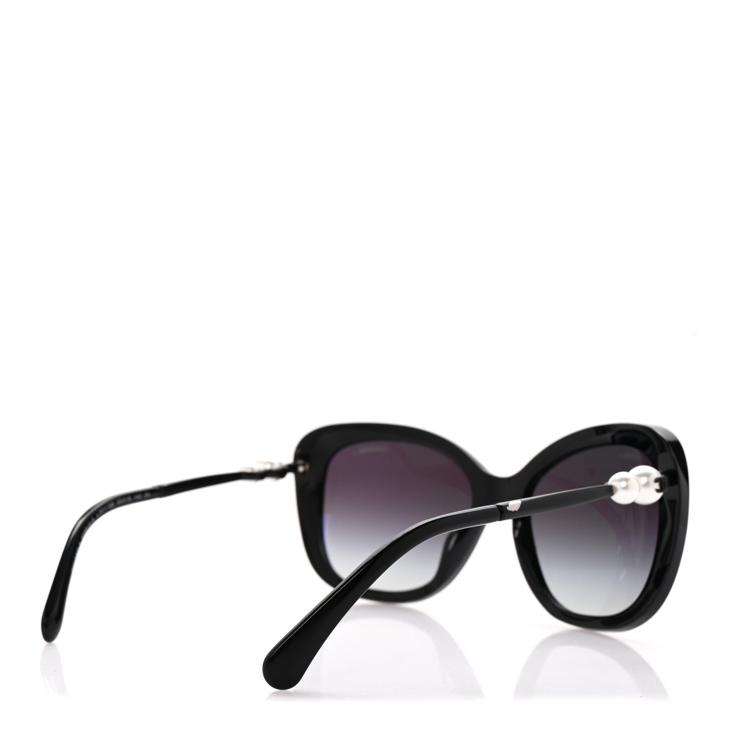 Acetate Polarized Butterfly Winter Pearl Sunglasses 5339-H-A Black