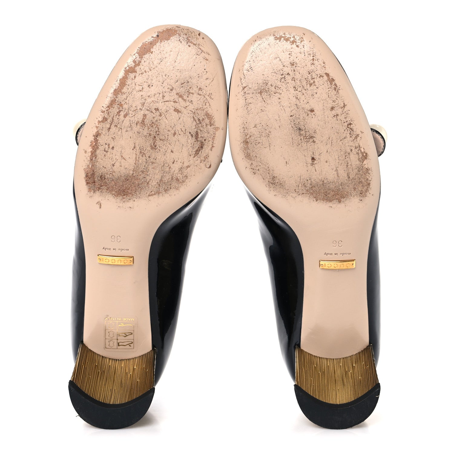 Vernice Crystal Pearl Embellished Mary Jane Pumps 36 Black