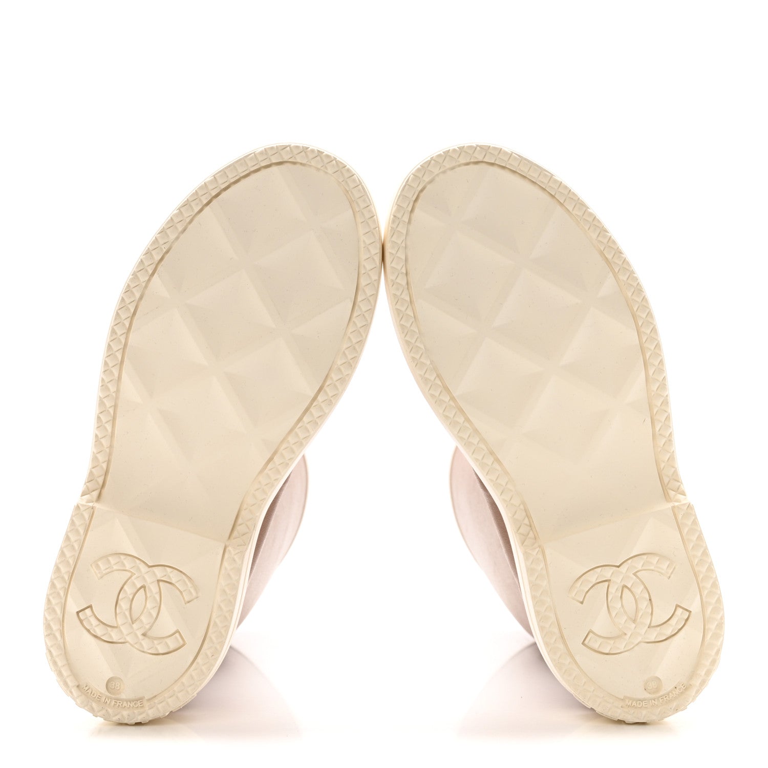 Caoutchouk CC High Boots 38 Beige White