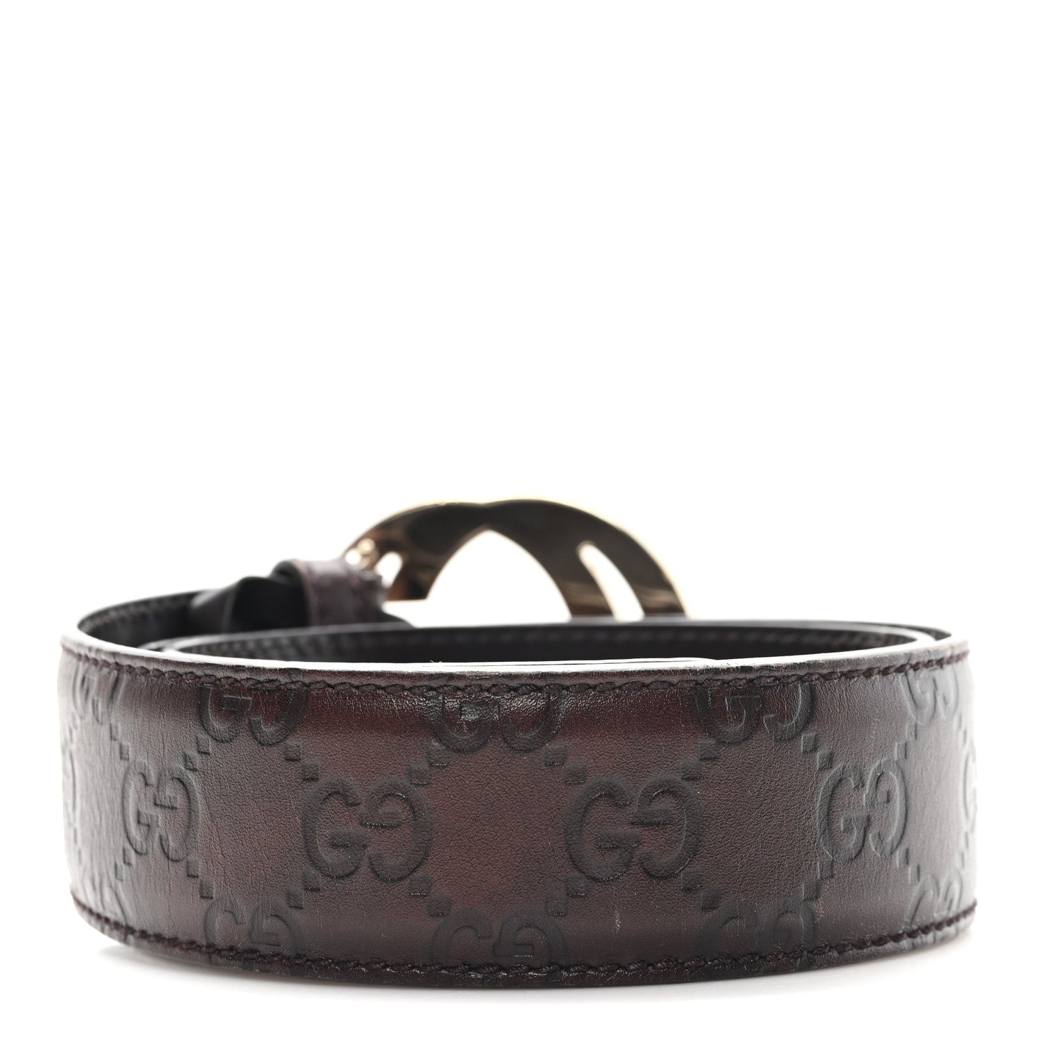 Guccissima Interlocking G 40mm Belt 80 32 Brown