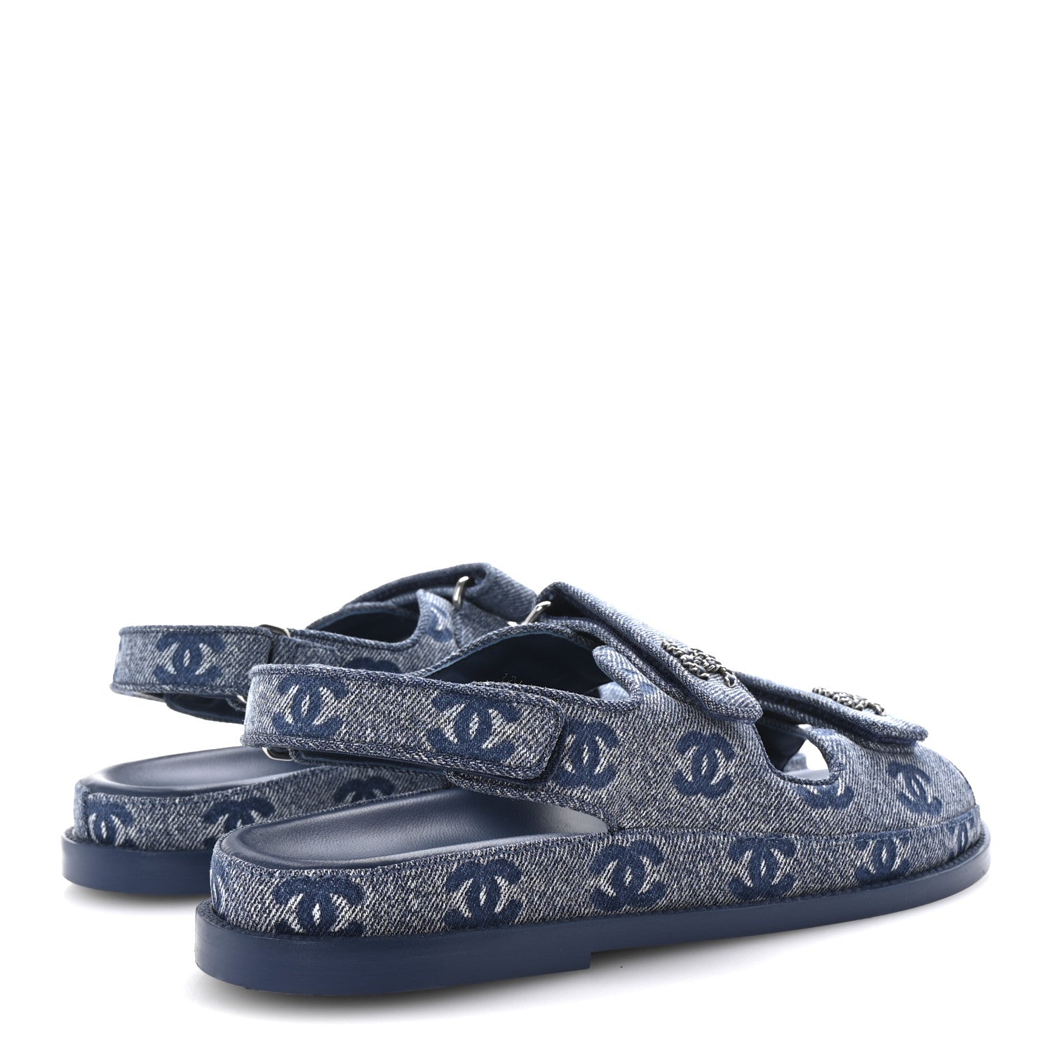 Denim CC Dad Sandals 39.5 Blue