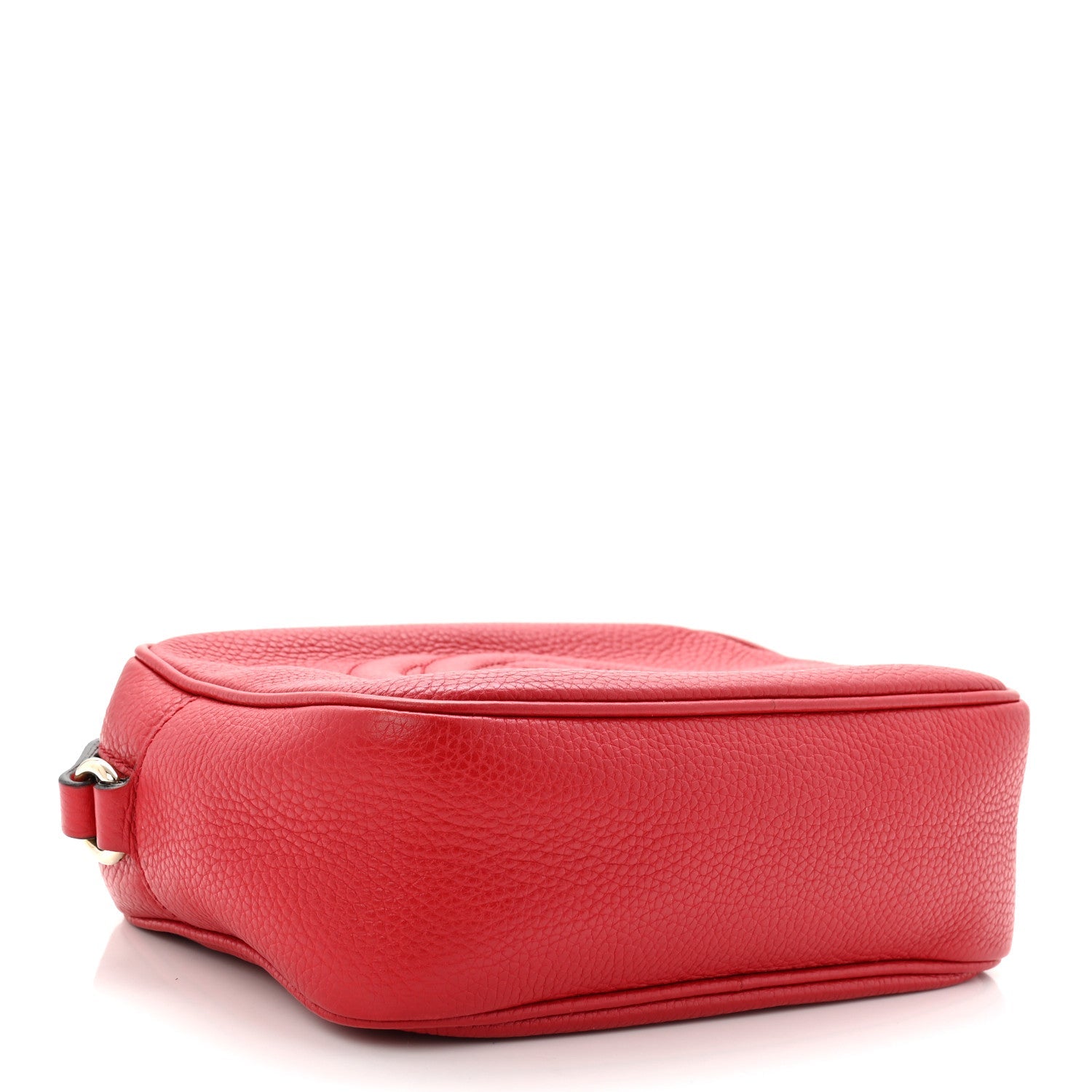 Pebbled Calfskin Small Soho Disco Bag Tabasco Red