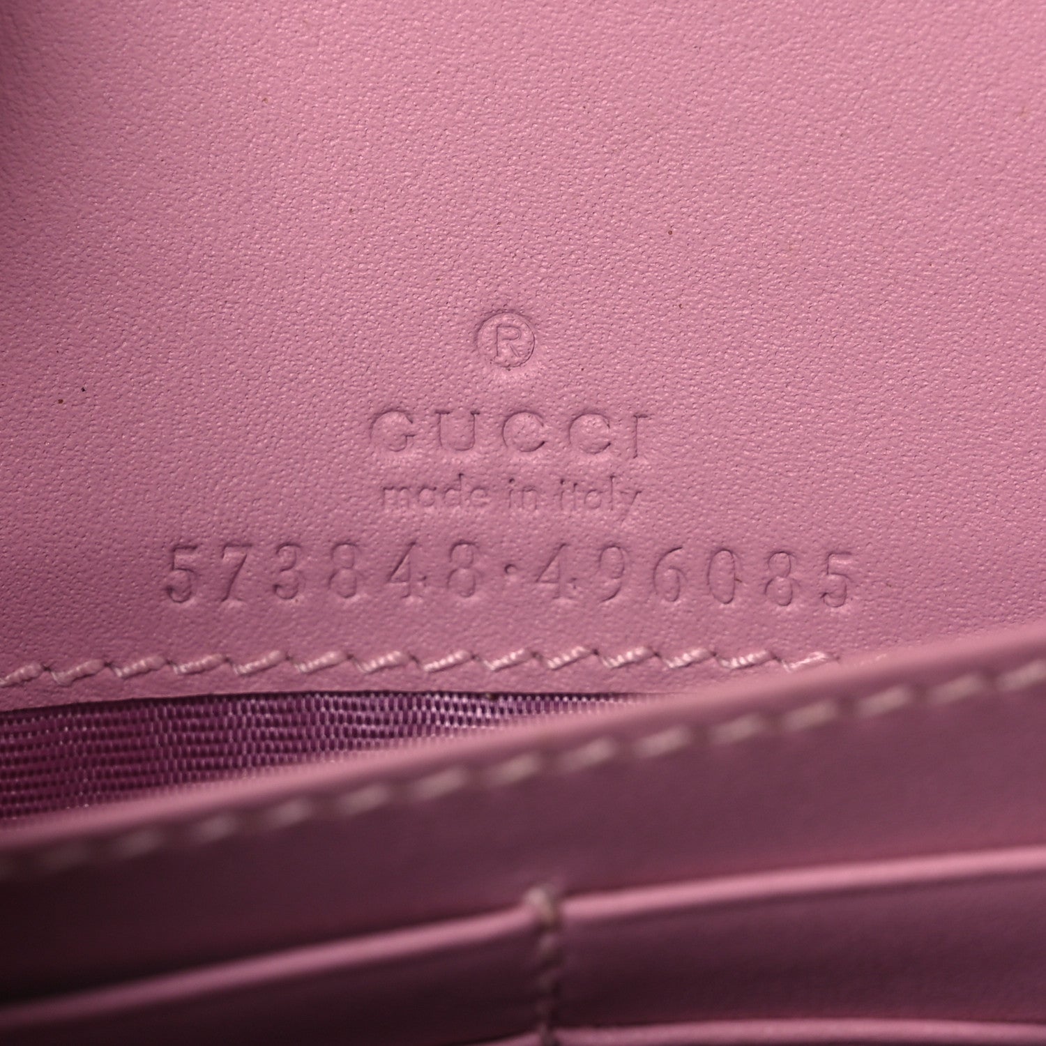 GG Supreme Monogram Strawberry Chain Wallet
