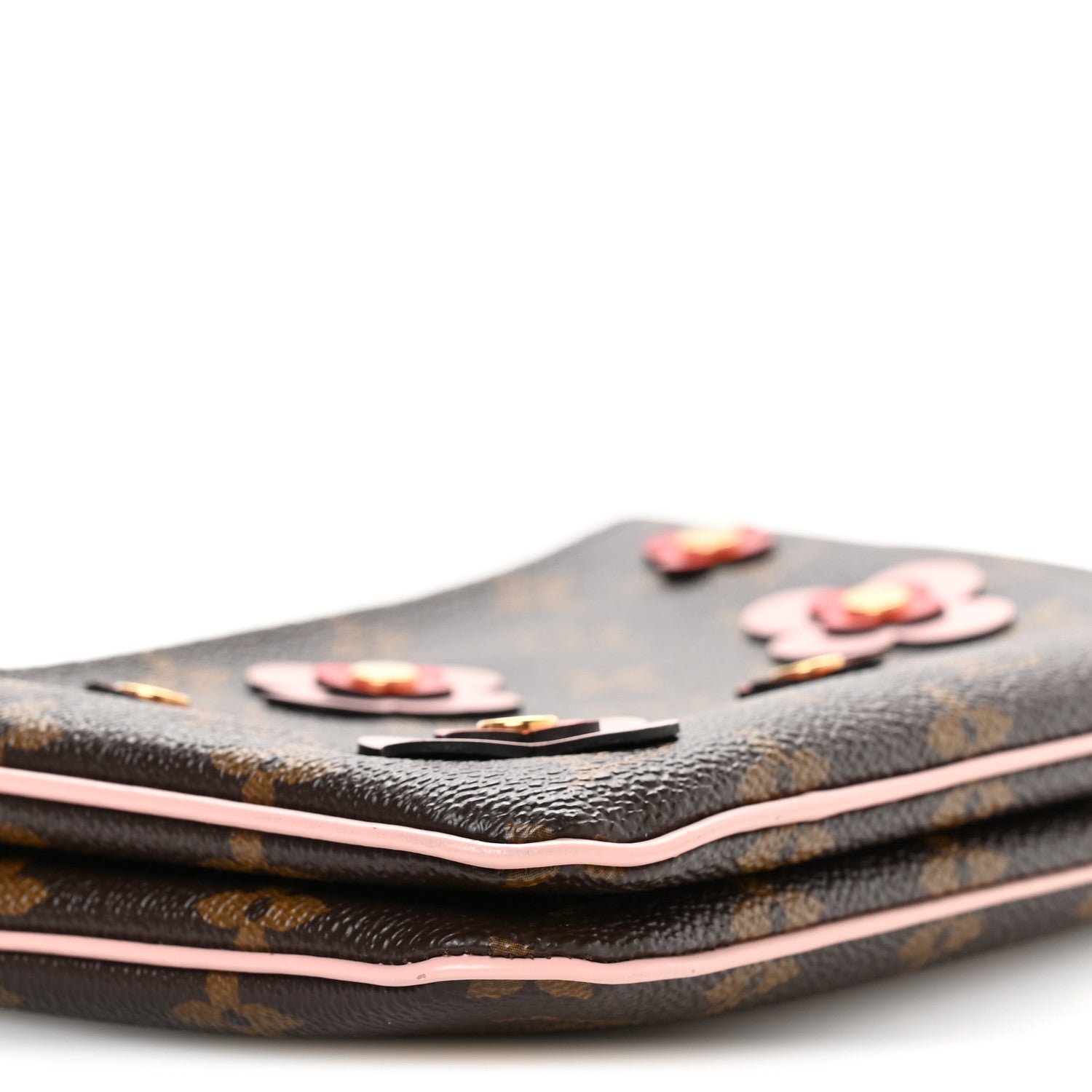 Monogram Blooming Flowers Double Zip Pochette