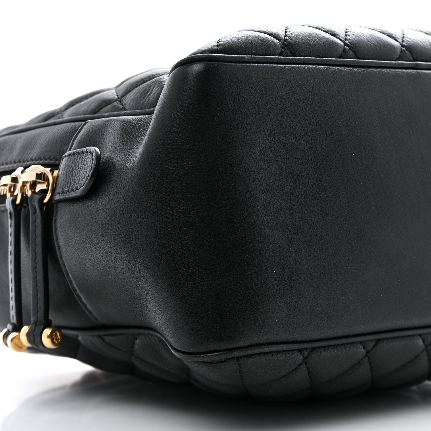 Calfskin Quilted CC Medium Vanity Case Black