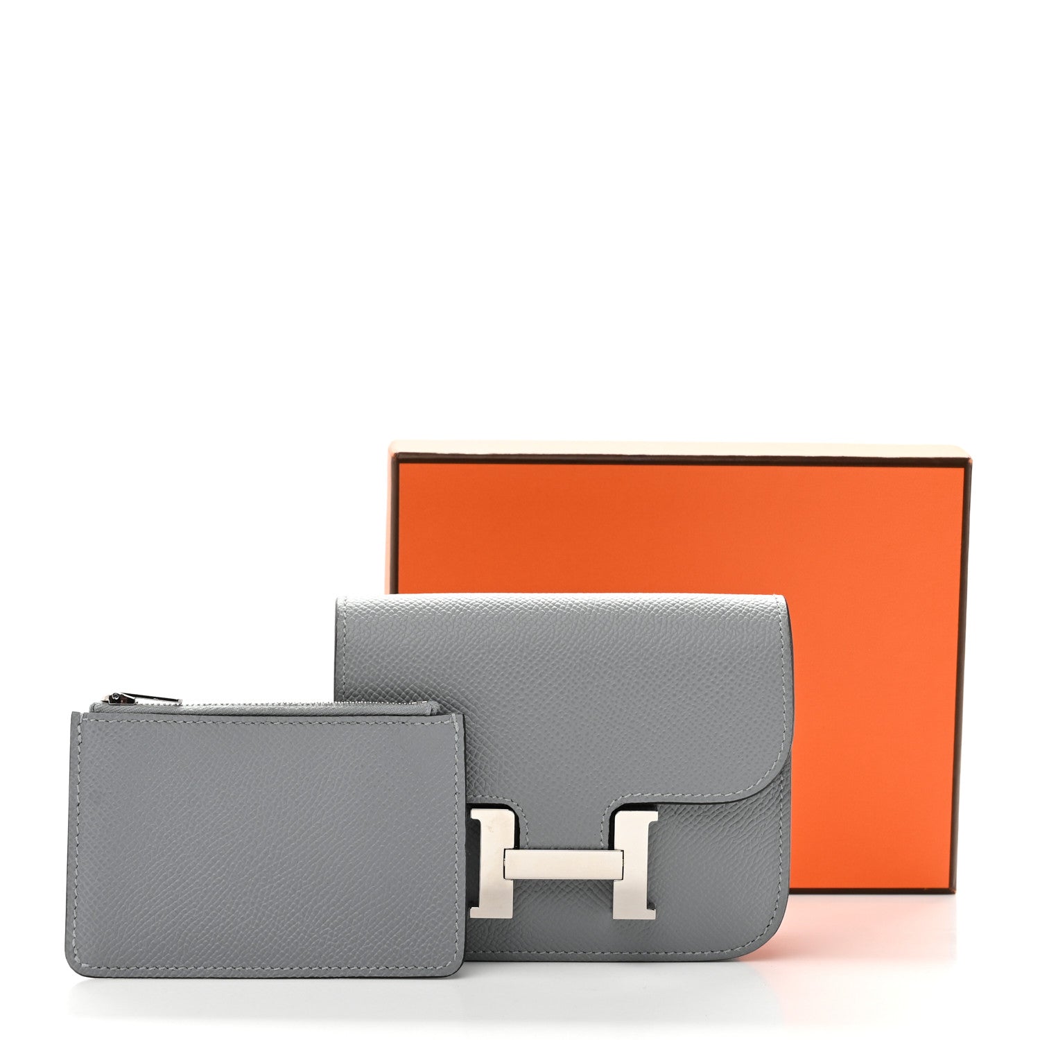 Epsom Constance Slim Wallet Gris Pantin