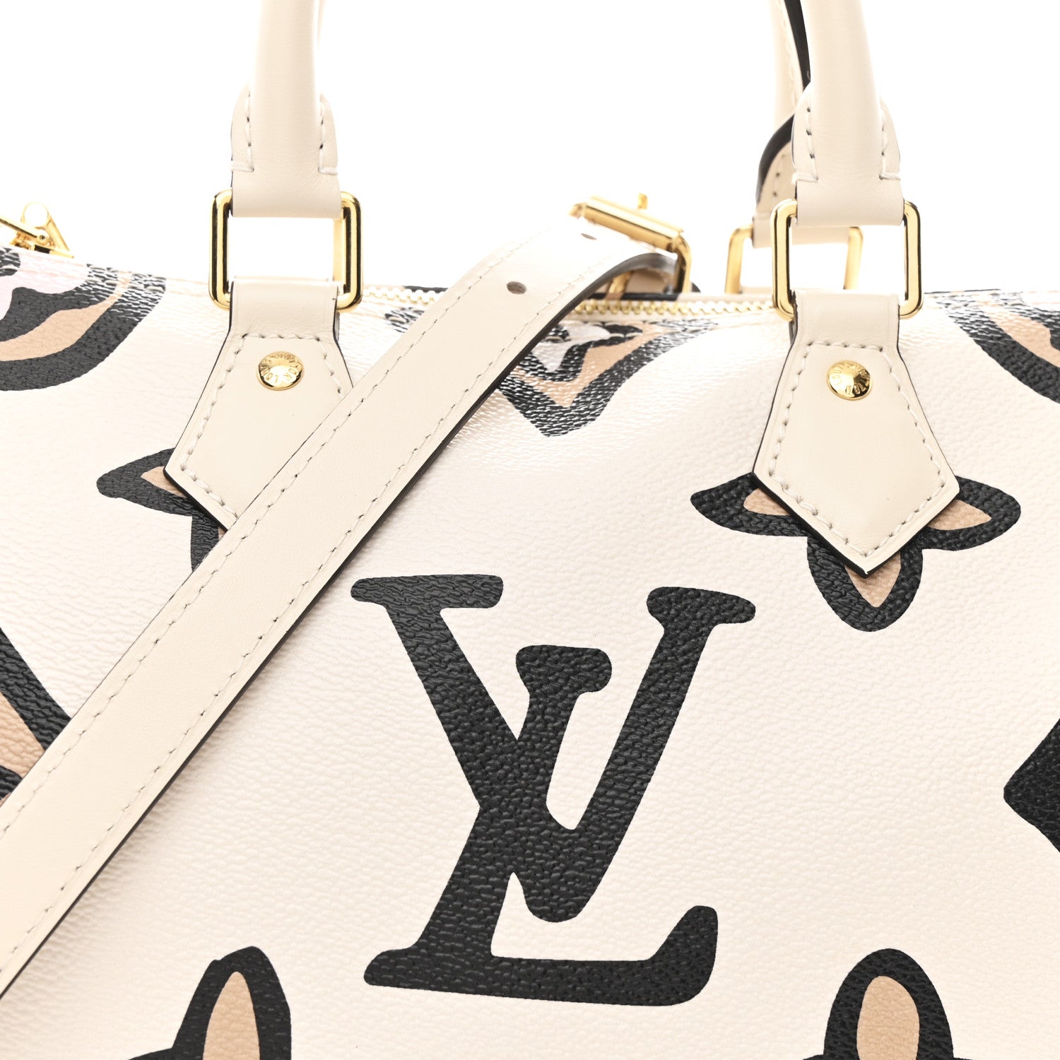 Monogram Giant Wild At Heart Speedy Bandouliere 25 Creme