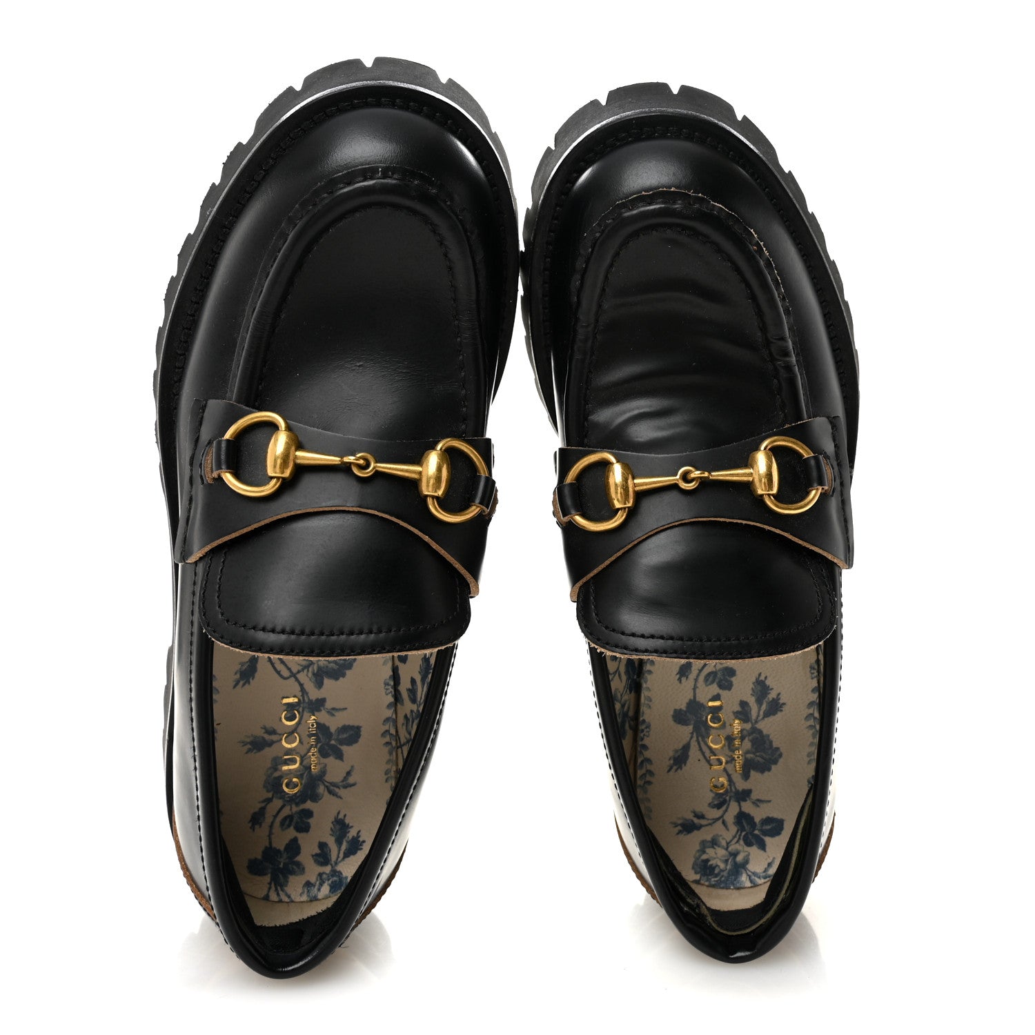Cordovan Lux Womens Harald Horsebit 25mm Platform Loafers 37.5 Black